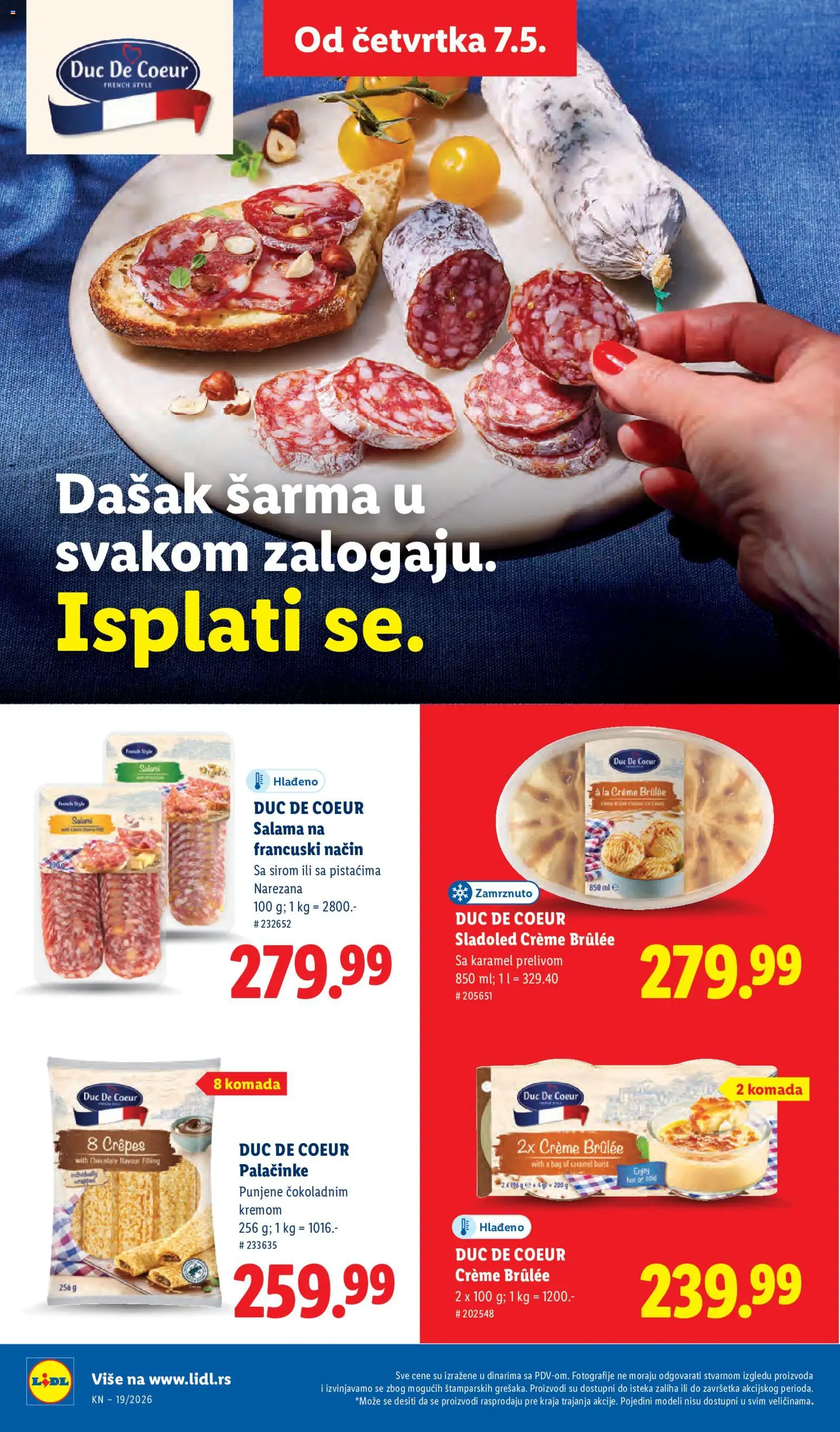 Lidl katalog - važi od 07.05.2026 | Strana: 48 | Proizvode: Sladoled, Salama, Palačinke
