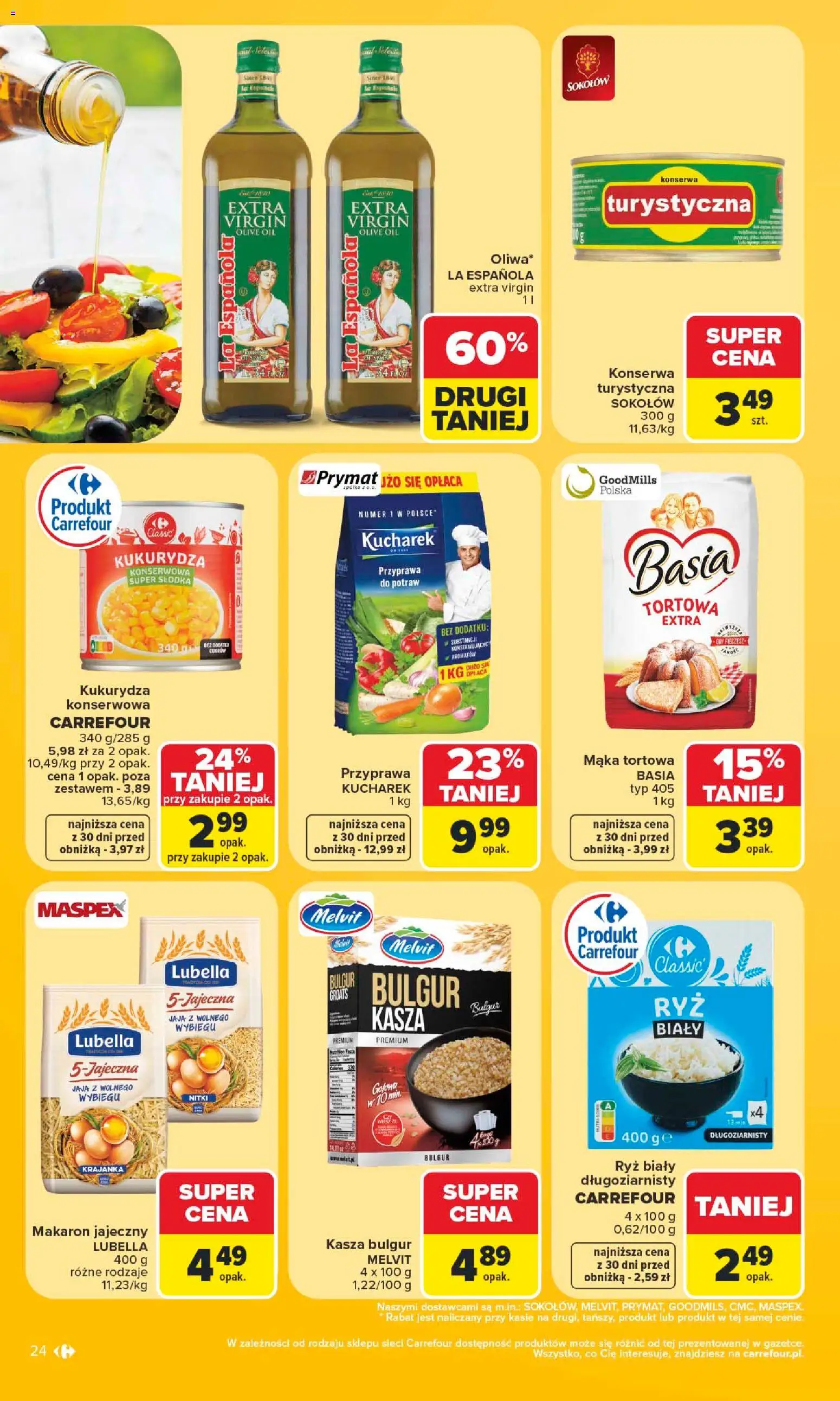 Carrefour gazetka od 06.07.2026 | Strona: 24 | Produkty: Kasza, Bulgur, Jaja, Kasza bulgur