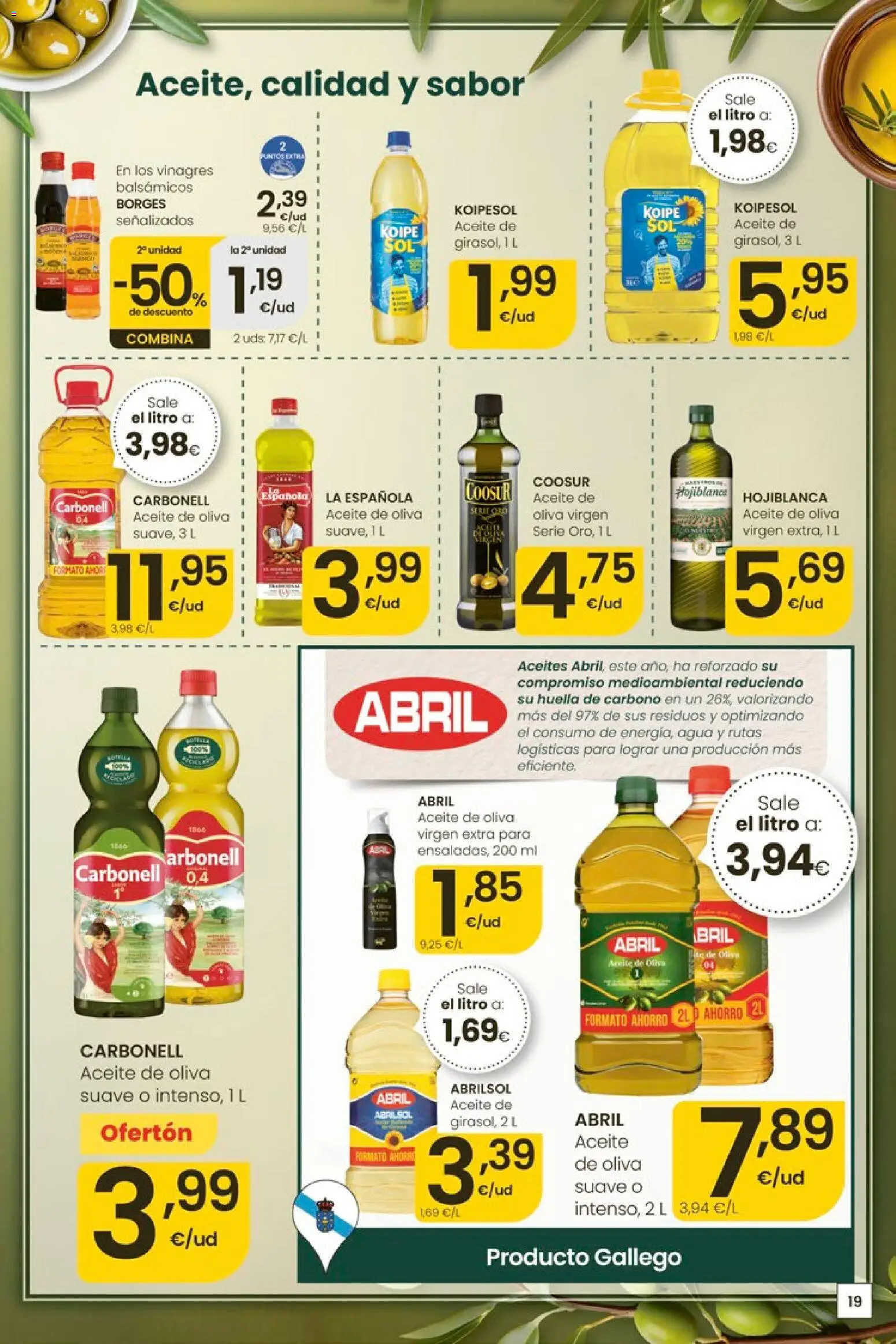 Eroski Ofertones de verano │ válido desde el 11.06.2026 | Página: 19 | Productos: Aceite, Aceite de oliva, Aceite de oliva virgen extra