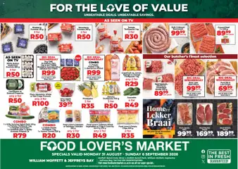 Food Lover's Market specials catalogue – valid from 31/08/2026