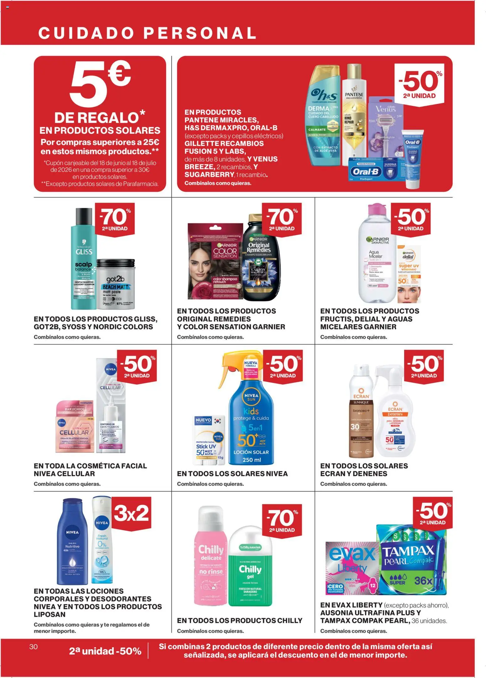 Supercor folleto │ válido desde el 04.06.2026 | Página: 30 | Productos: Champú, Crema, Té, Crema de día