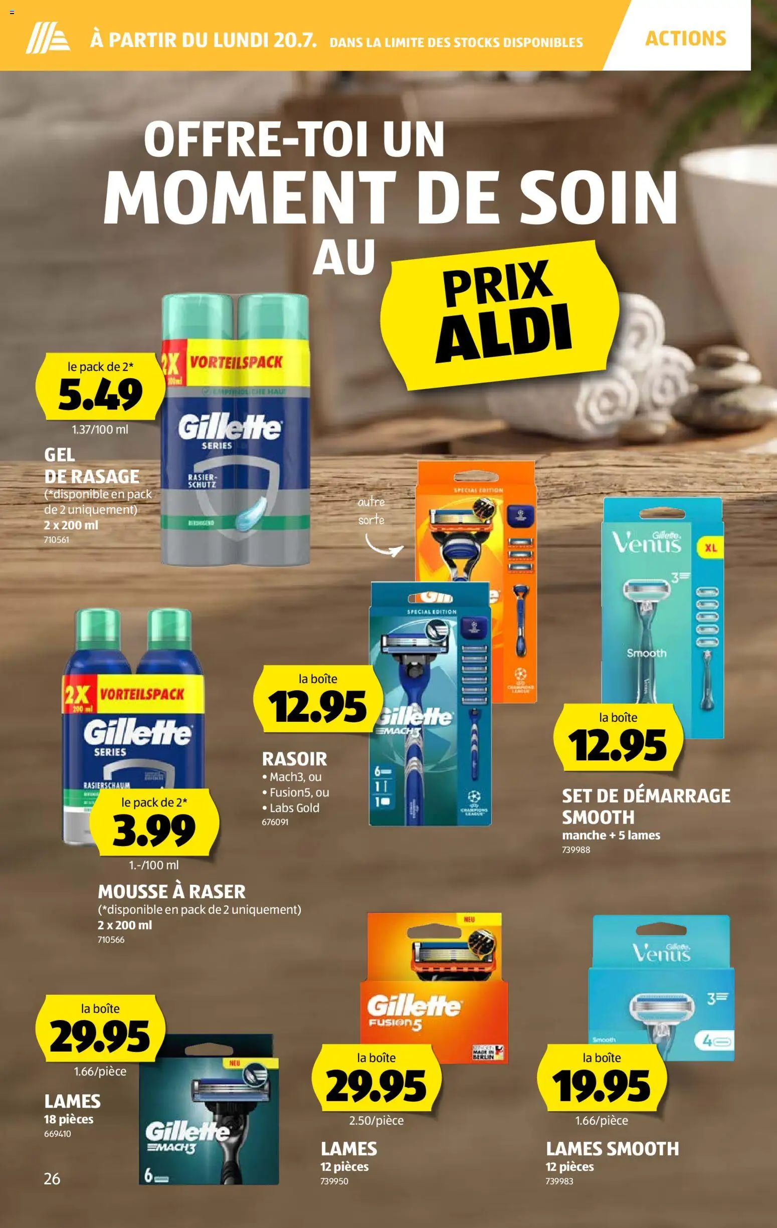 Aldi aktionen FR – gültig ab 16.07.2026 | Seite: 26 | Produkte: Rasierschaum