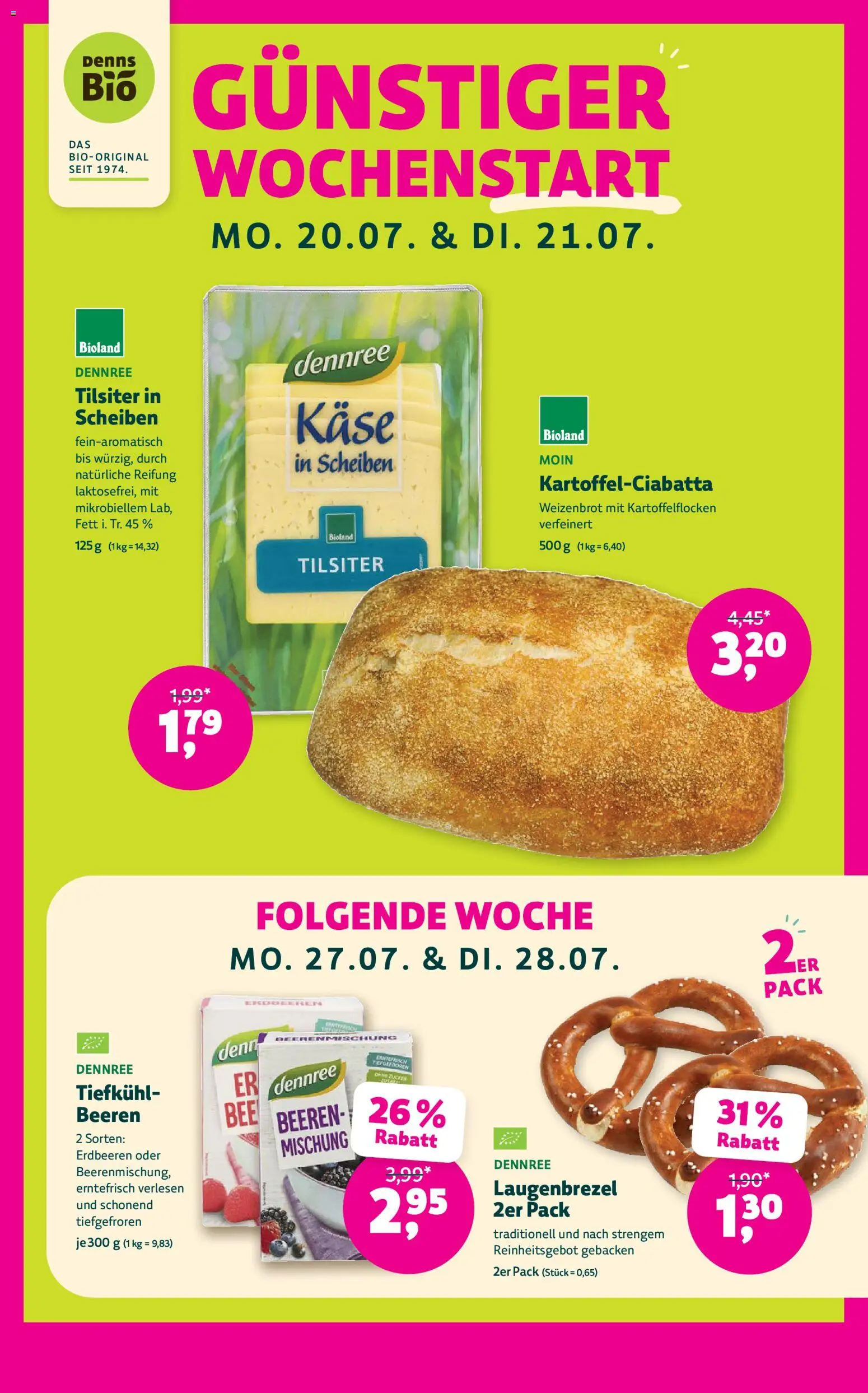 Denns BioMarkt Angebote – gültig ab 15.07.2026 | Seite: 5 | Produkte: Käse, Erdbeeren