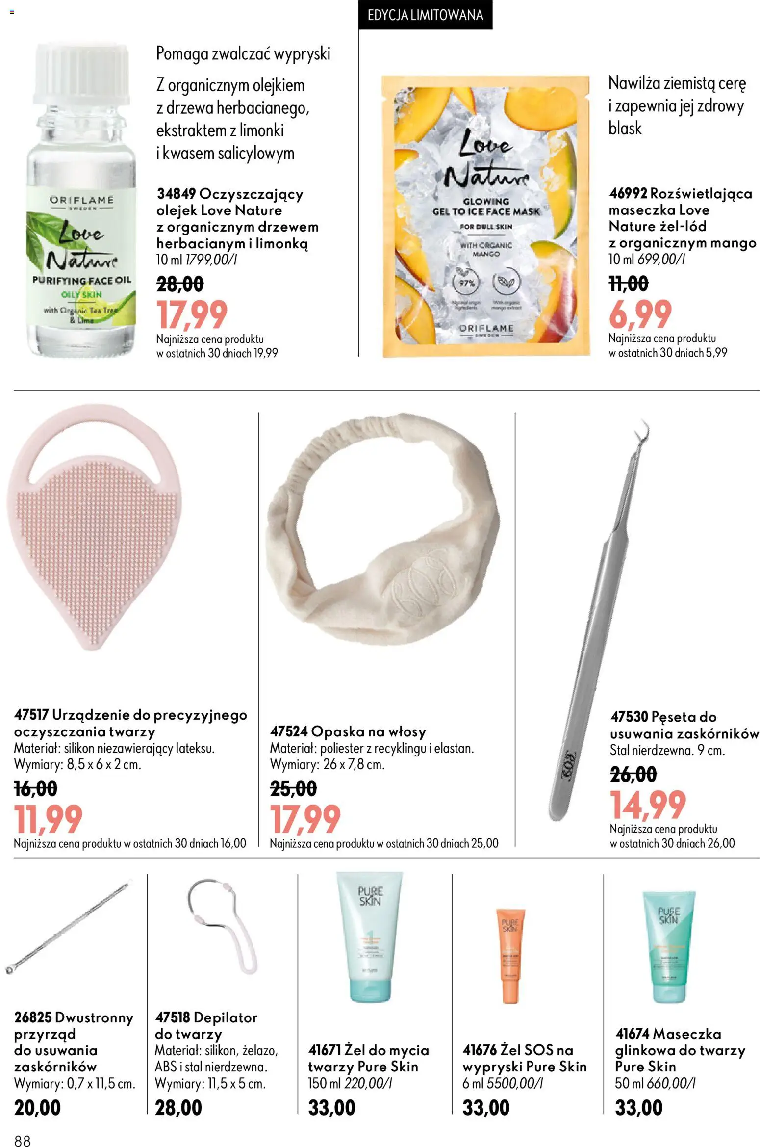 Oriflame Katalog 10 2026 od 08.07.2026 | Strona: 88 | Produkty: Mango, Limonka, Depilator, Sos