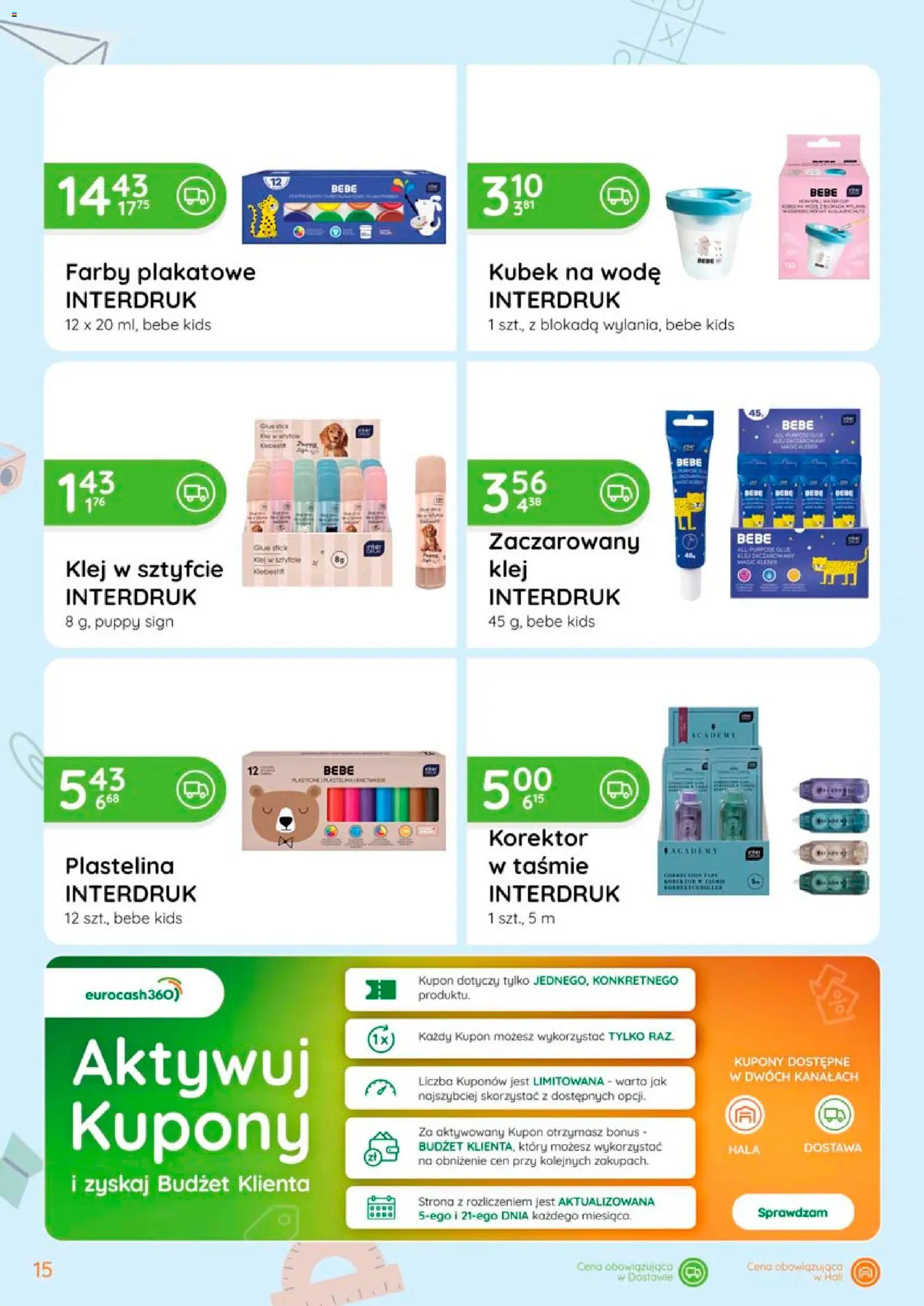 Eurocash gazetka - Powrót do Szkoły od 06.08.2026 | Strona: 15 | Produkty: Korektor