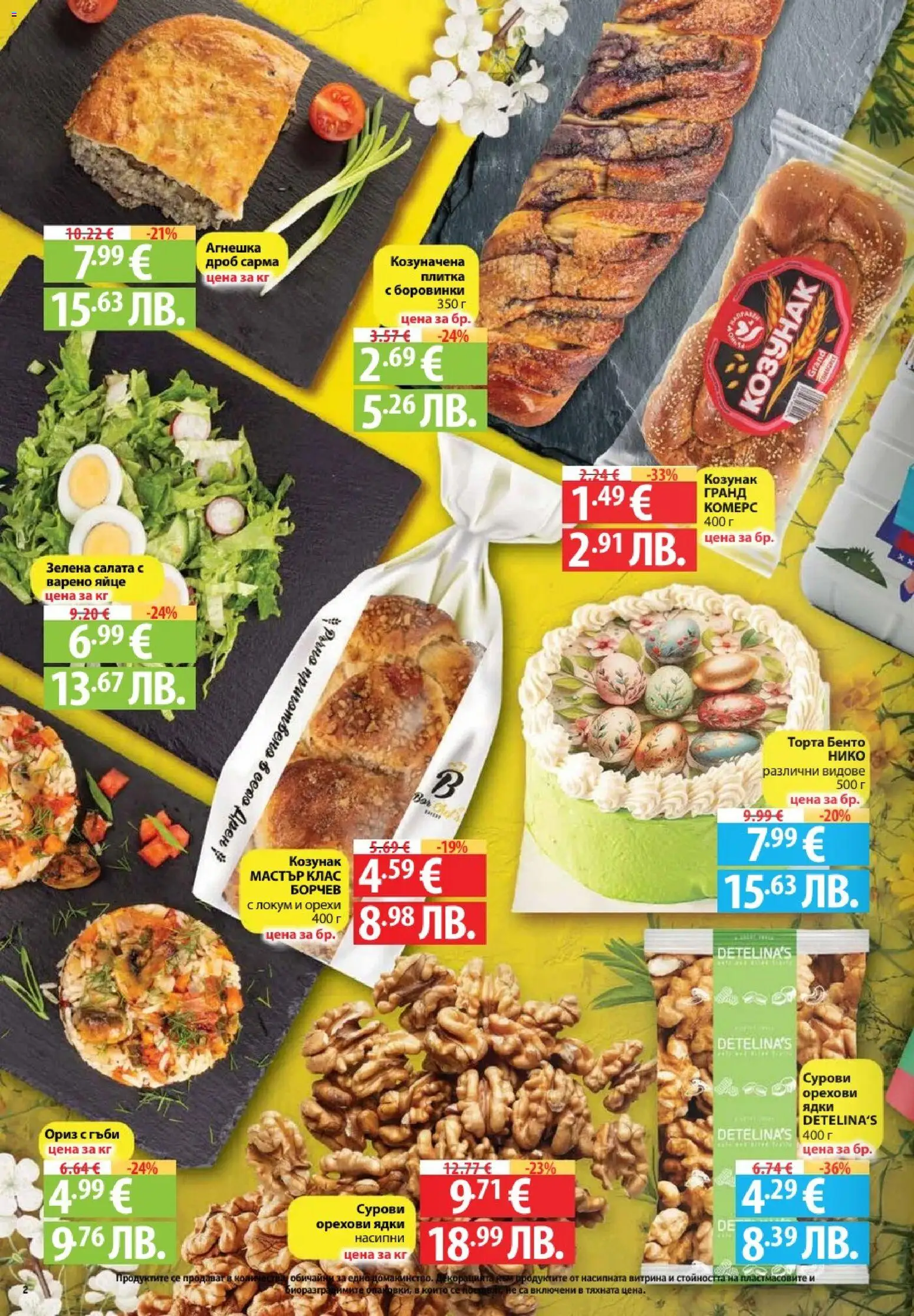 {H1} | Страница: 2 | Продукти: Ориз, Боровинки, Торта, Гъби