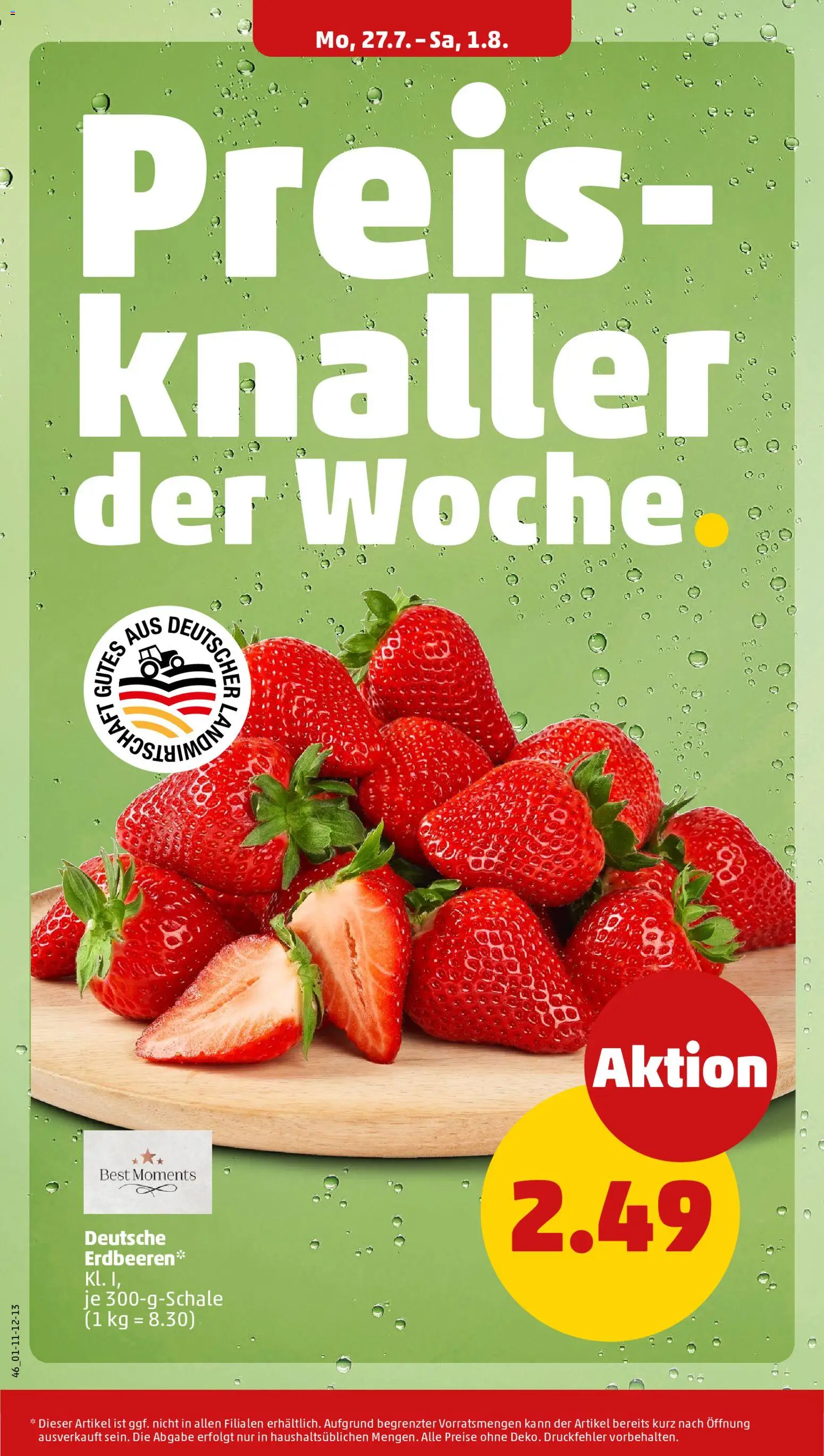 Penny Prospekt – gültig ab 27.07.2026 | Seite: 6 | Produkte: Erdbeeren