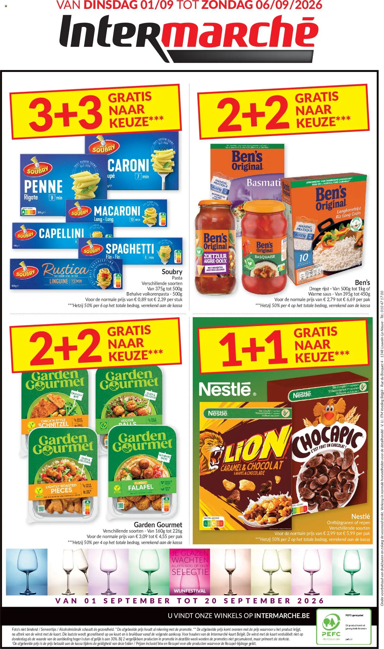 {H1} | Pagina: 14 | Producten: Schnitzel, Pasta, Ontbijtgranen, Chocolade