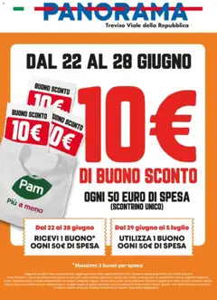 Anteprima del volantino Panorama volantino Sconto valido a partire dal 22/06/2026