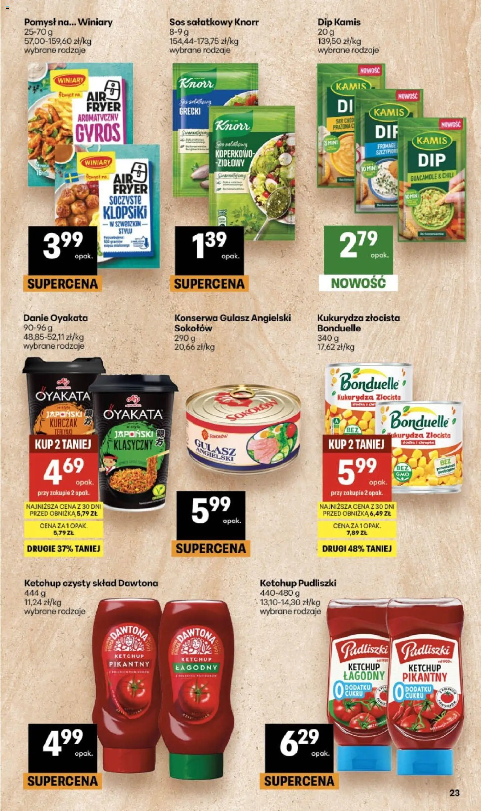 Delikatesy Centrum gazetka od 02.07.2026 | Strona: 23 | Produkty: Chili, Ketchup pudliszki, Gulasz angielski, Vodka