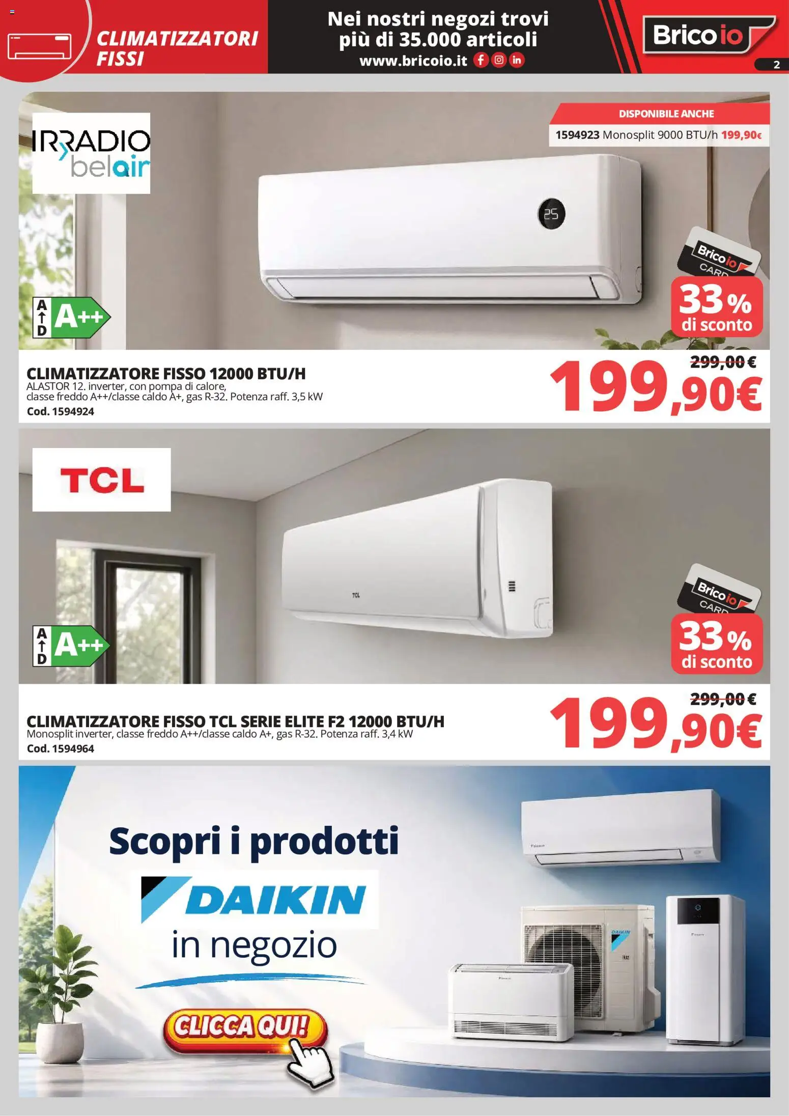 Volantino Brico io del 28.05.2026 | Pagina: 2 | Prodotti: Climatizzatore