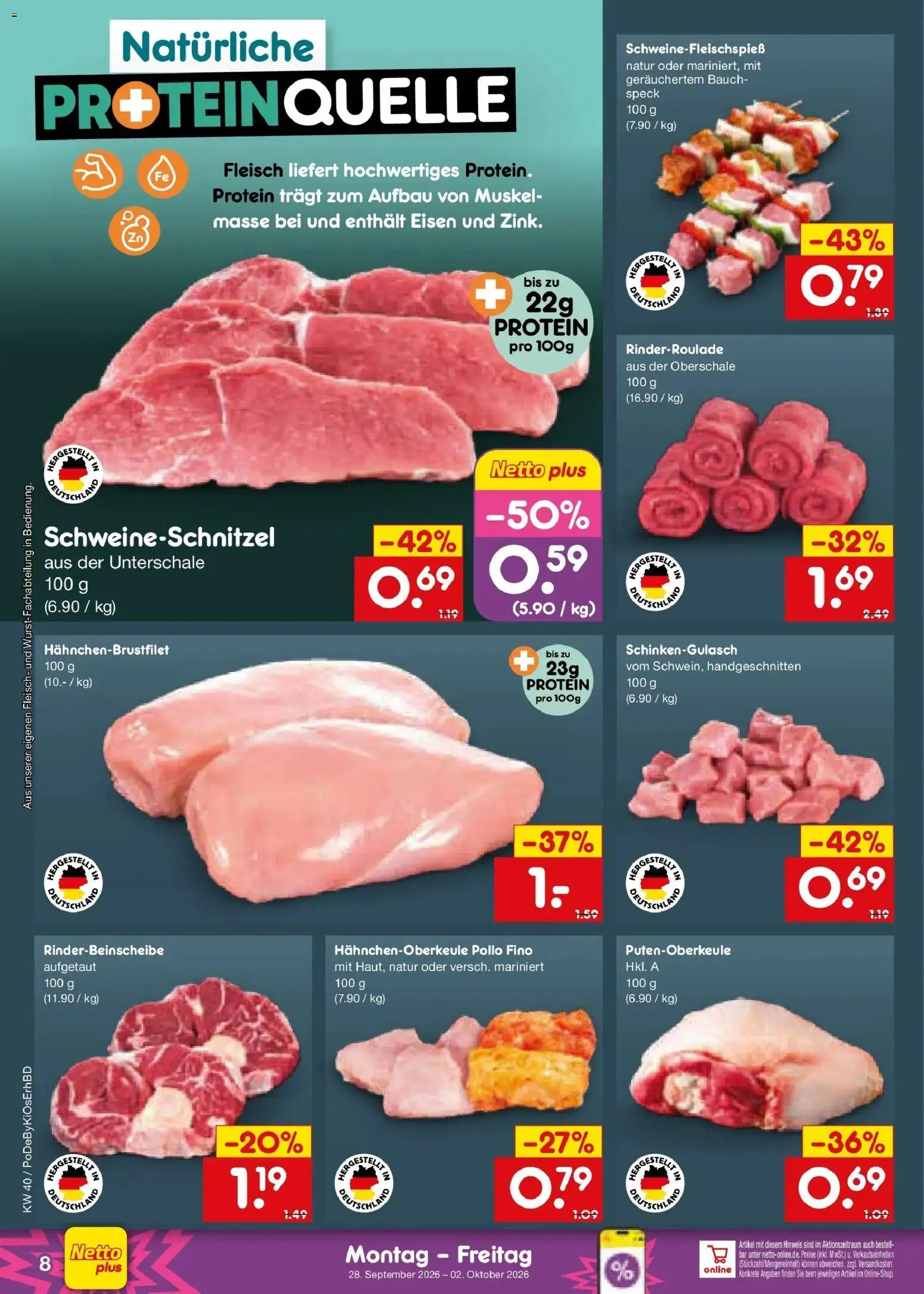 Netto Marken-Discount Prospekt Selb – gültig ab 28.09.2026 | Seite: 10 | Produkte: Fleisch
