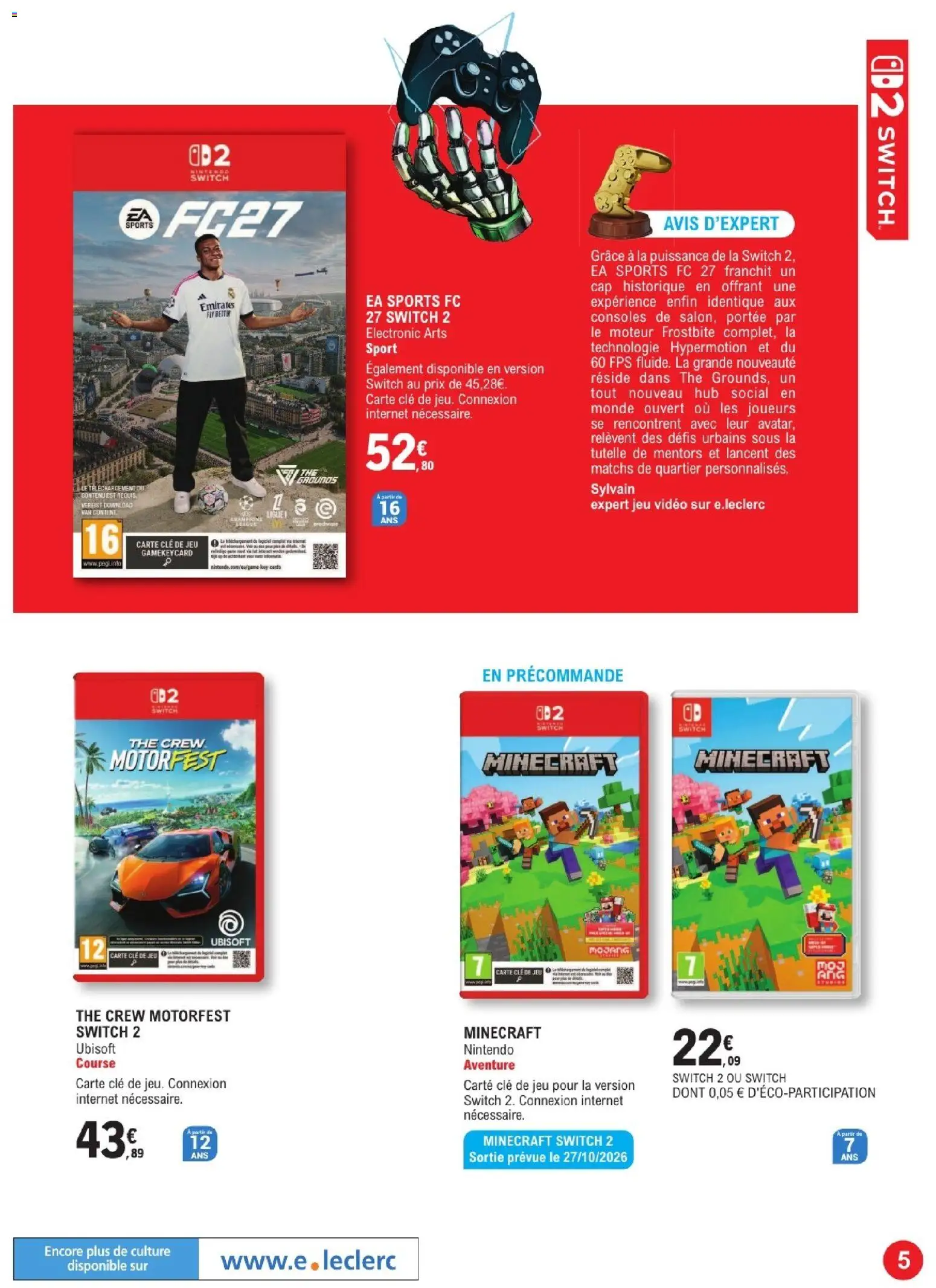 {H1} | Page: 5 | Produits: Vidéo, Jeu vidéo, Clé, Thé