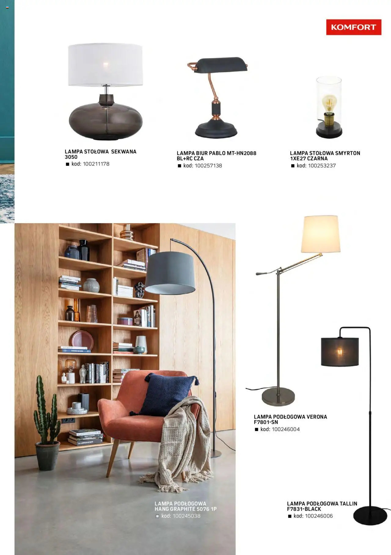 Komfort Gazetka - Katalog Meble od 01.09.2024 | Strona: 81 | Produkty: Lampa