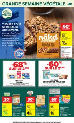 Carrefour - Prévisualisation de Purée de fruits secs CARREFOUR BIO Amande ou Noisette, 170 g. valide à partir de 22/09/2026 | Page: 46