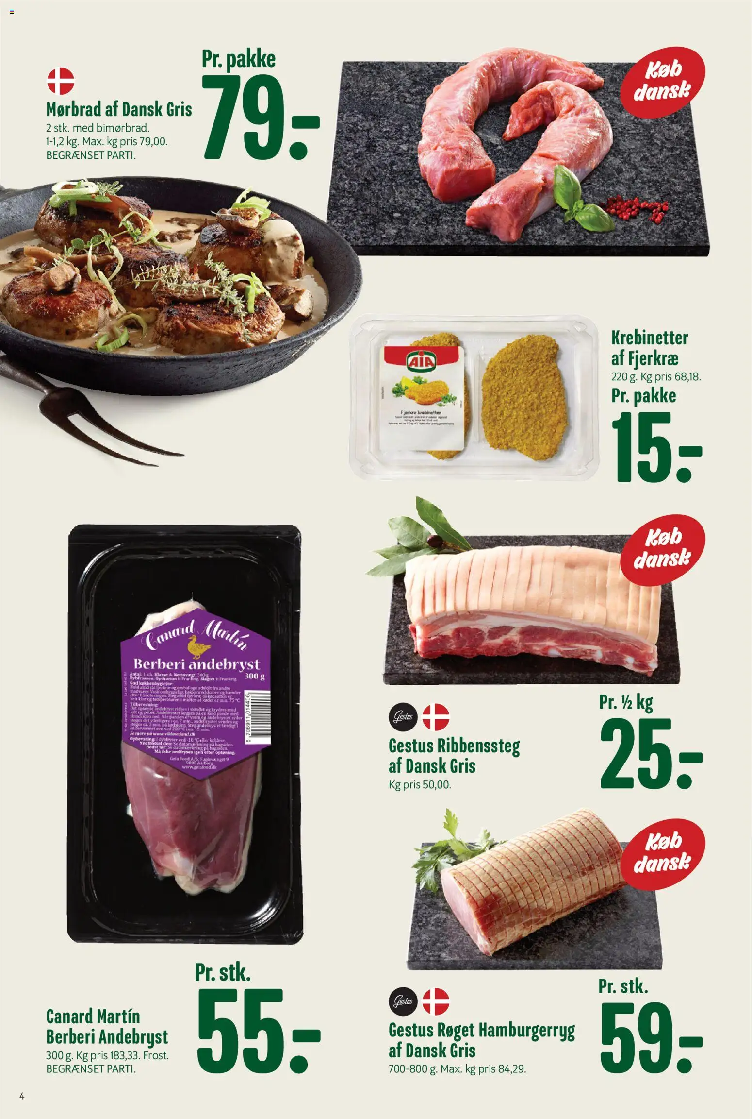 Min Købmand tilbudsavis – gyldig fra 23/10/2026 | Side: 4 | Produkter: Salt, Hamburgerryg, Ovn