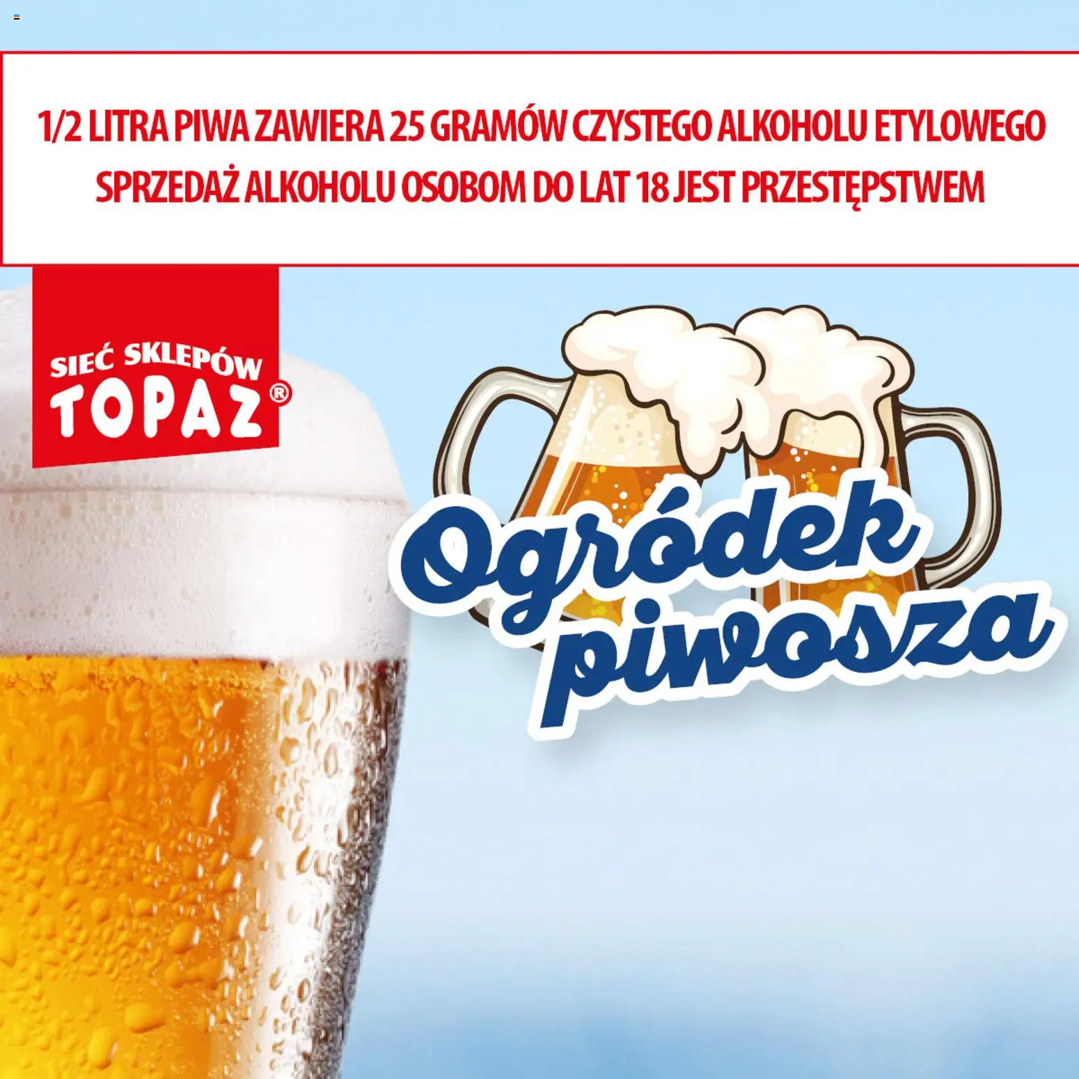 Topaz gazetka - Ogródek Piwosza od 21.05.2026 | Strona: 1