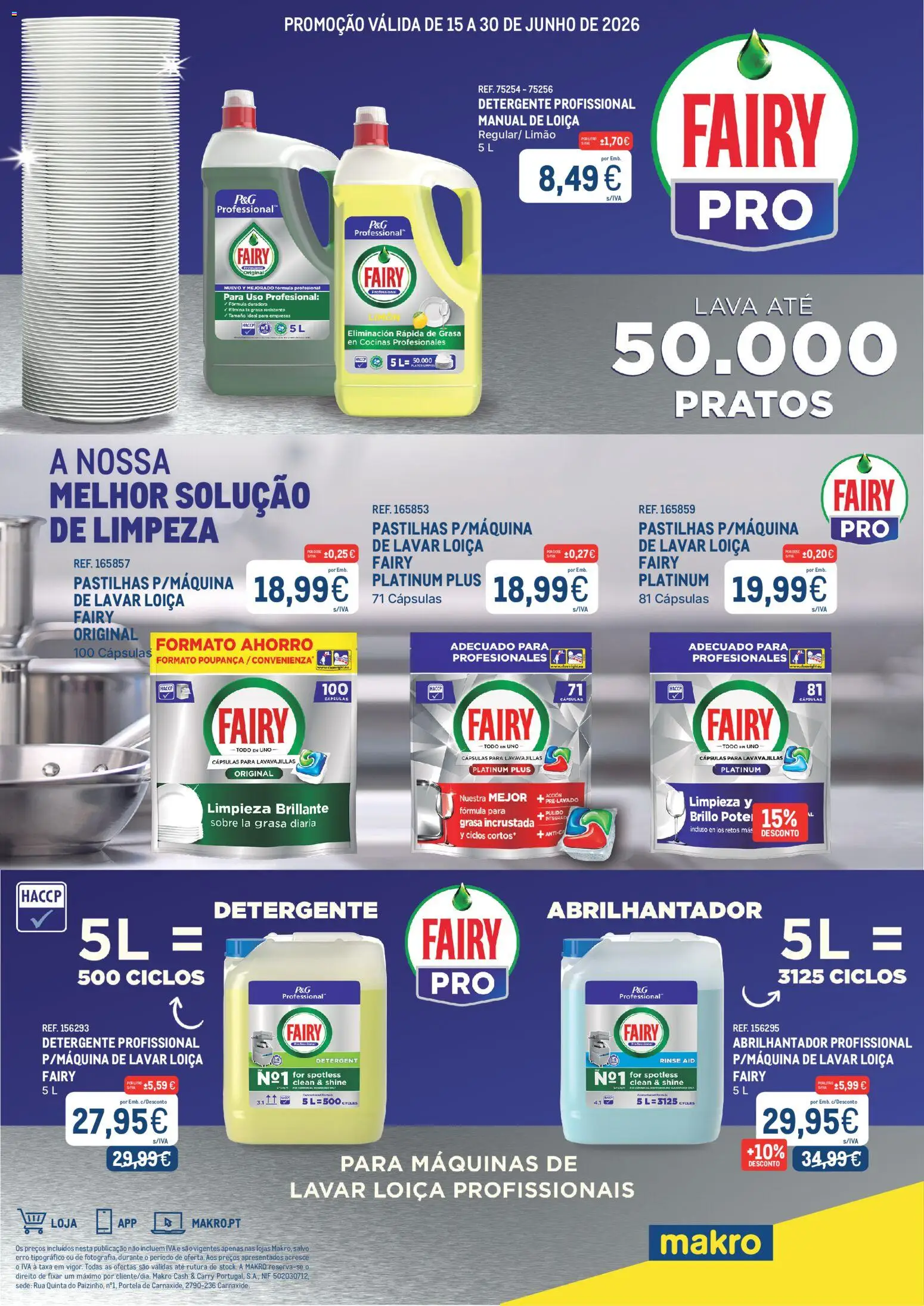 Makro Monofolha Procter │ válido de 15.06.2026 | Página: 1 | Produtos: Pratos, Abrilhantador, Detergente