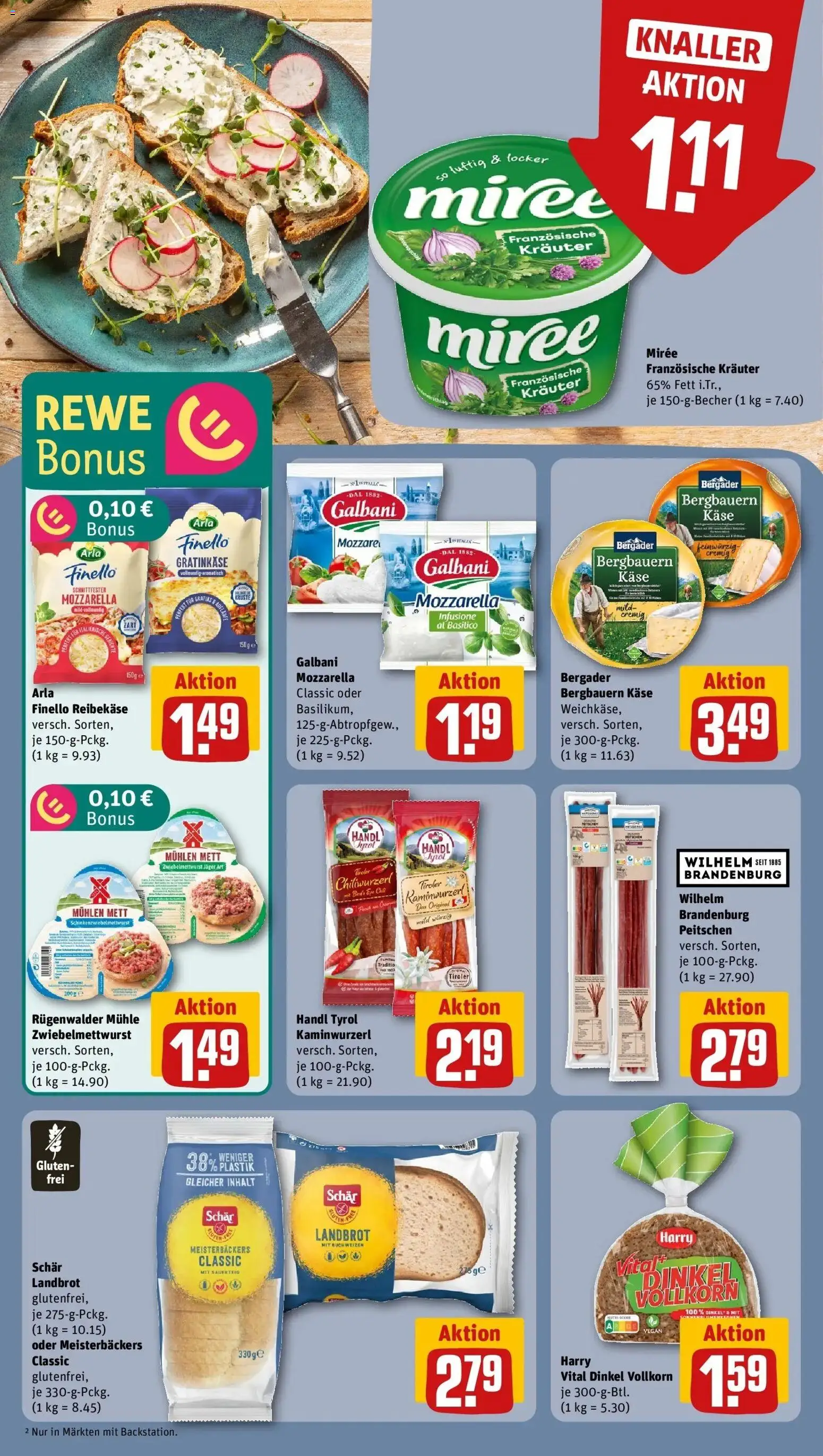 Rewe Prospekt Hagen	 – gültig ab 10.05.2026 | Seite: 11 | Produkte: Mühle, Käse, Mozzarella, Reibekase