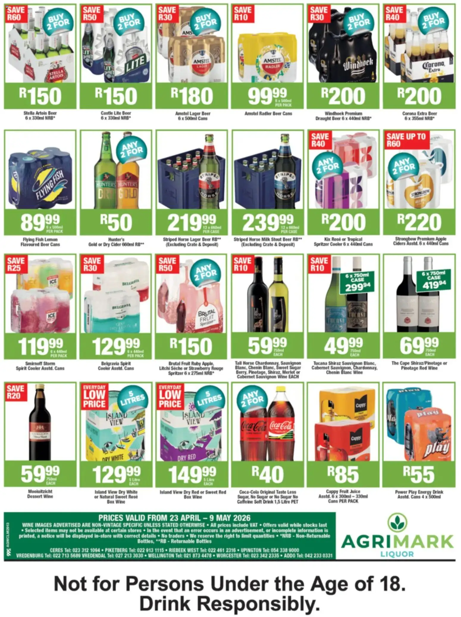 New Agrimark catalogue – valid from 23.04.2026 | Page: 2 | Products: Crate, Box, Cider, Milk