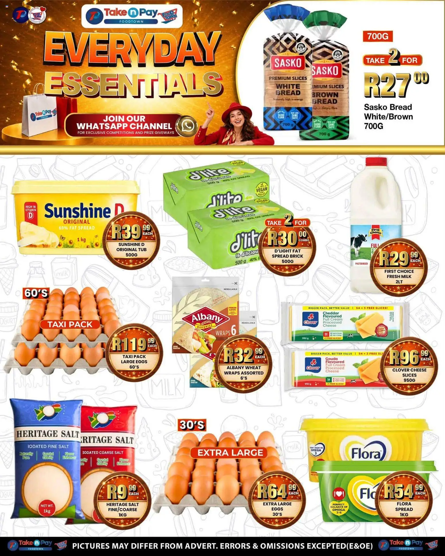 New Take n Pay catalogue – valid from 17/08/2026 | Page: 4 | Products: Cheese, Eggs, Cheddar, Cream