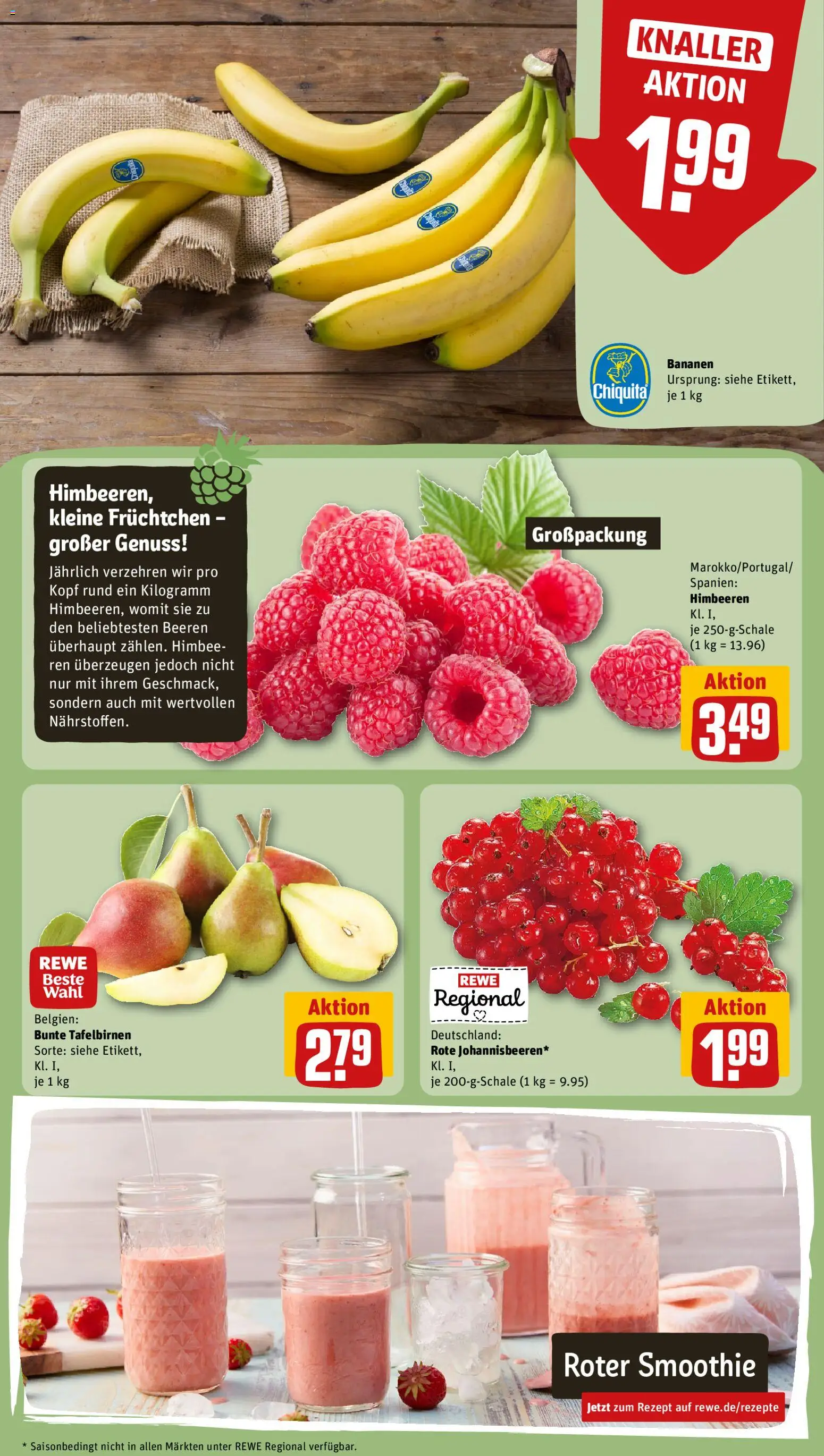 Rewe ihr Kaufpark Prospekt – gültig ab 31.08.2026 | Seite: 5 | Produkte: Himbeeren, Bananen