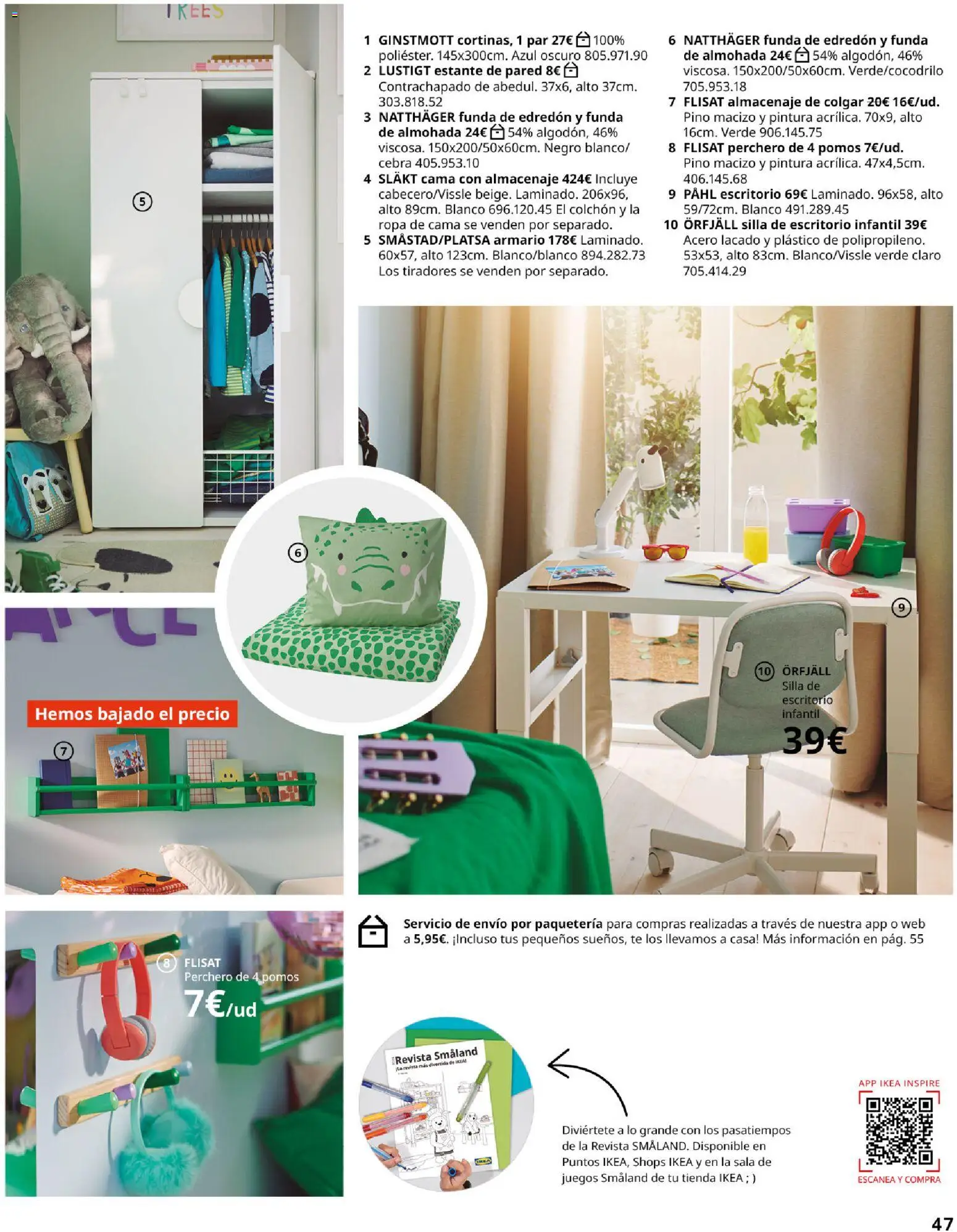 IKEA - Domitorios │ válido desde el 01/09/2026 | Página: 47 | Productos: Perchero, Revista, Ropa de cama, Silla