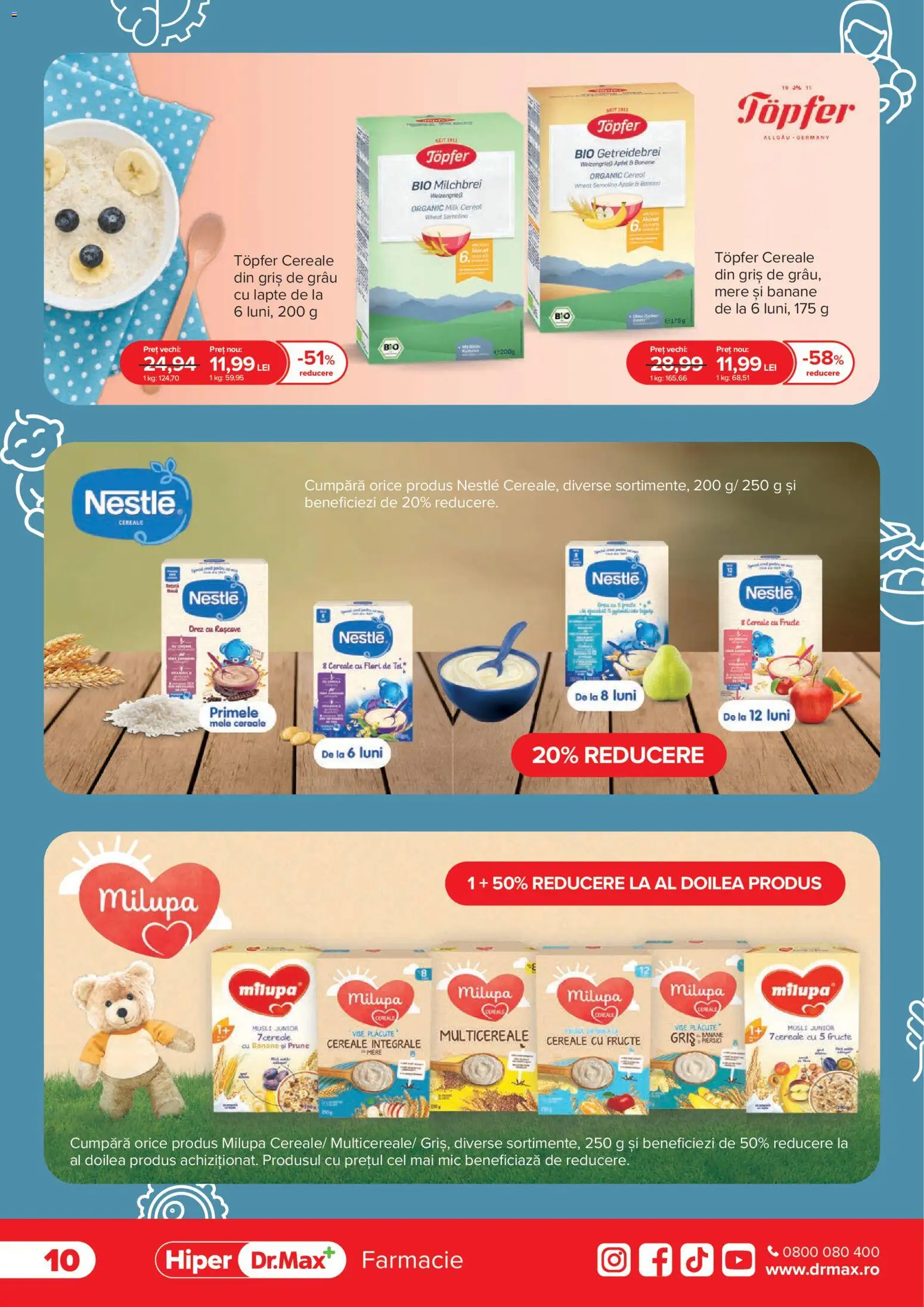 Noul catalog Dr.Max – valabil de la 01.04.2026 | Pagină: 10 | Produse: Şerit ödül, Mere, Cereale, Fructe