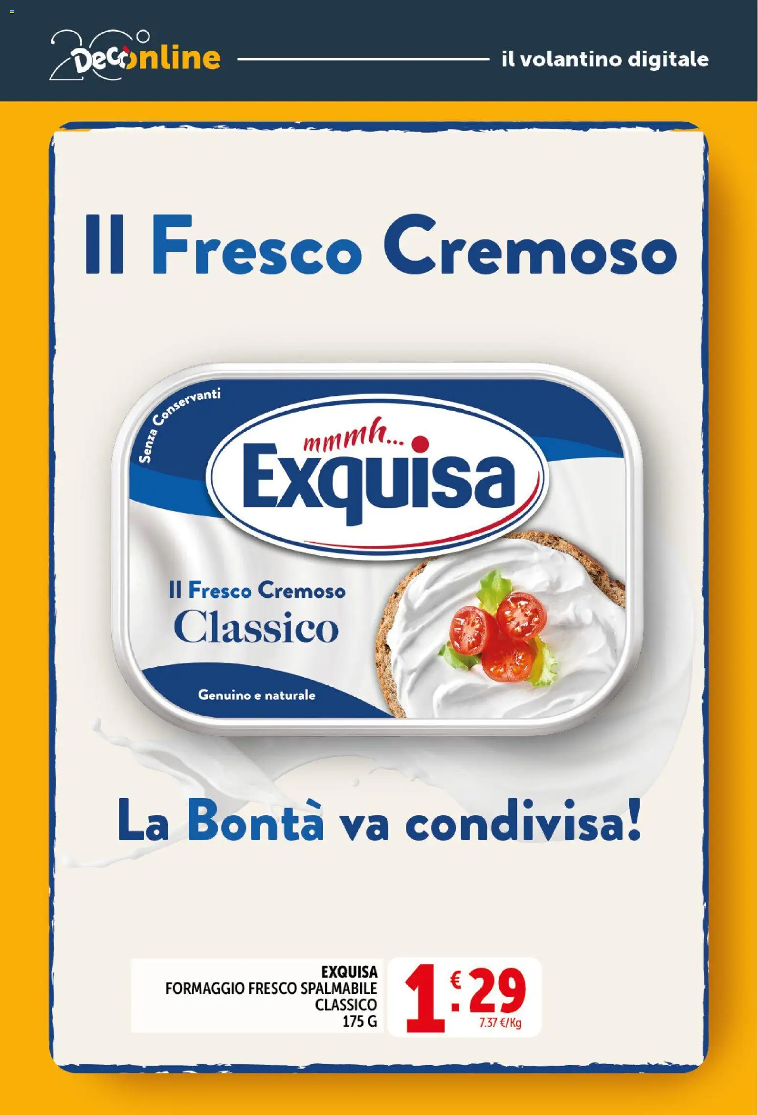 Volantino Decò del 20.05.2026 | Pagina: 25 | Prodotti: Formaggio