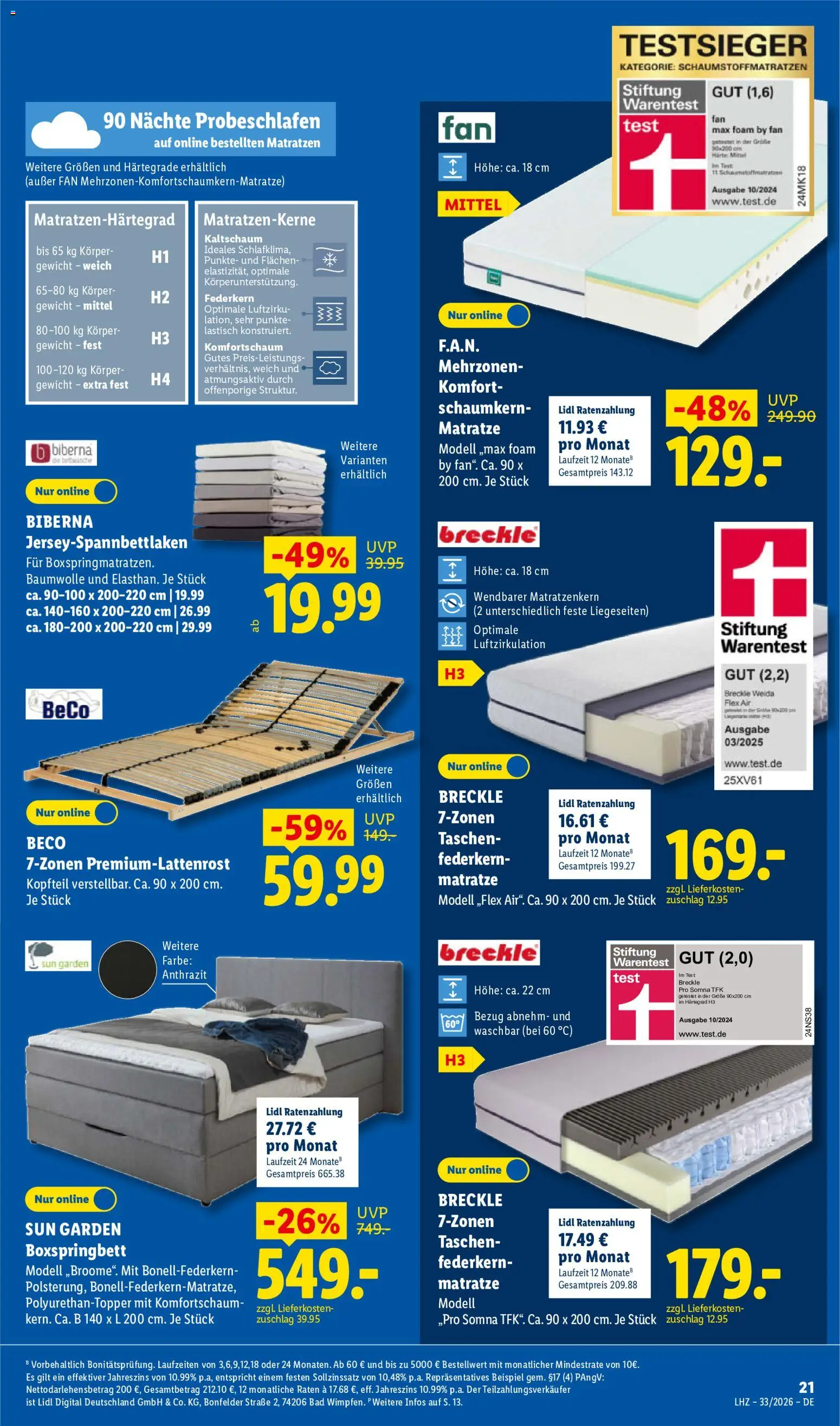Lidl Německo leták od 10.08.2026 | Strana: 43 | Produkty: Test