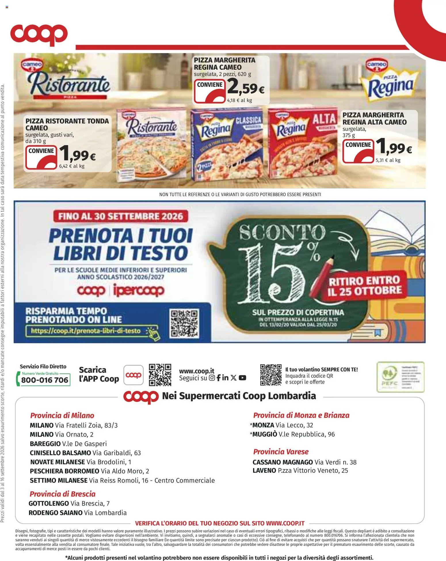 Volantino COOP del 03/09/2026 | Pagina: 17 | Prodotti: Balsamo, Libri, Pizza, Data