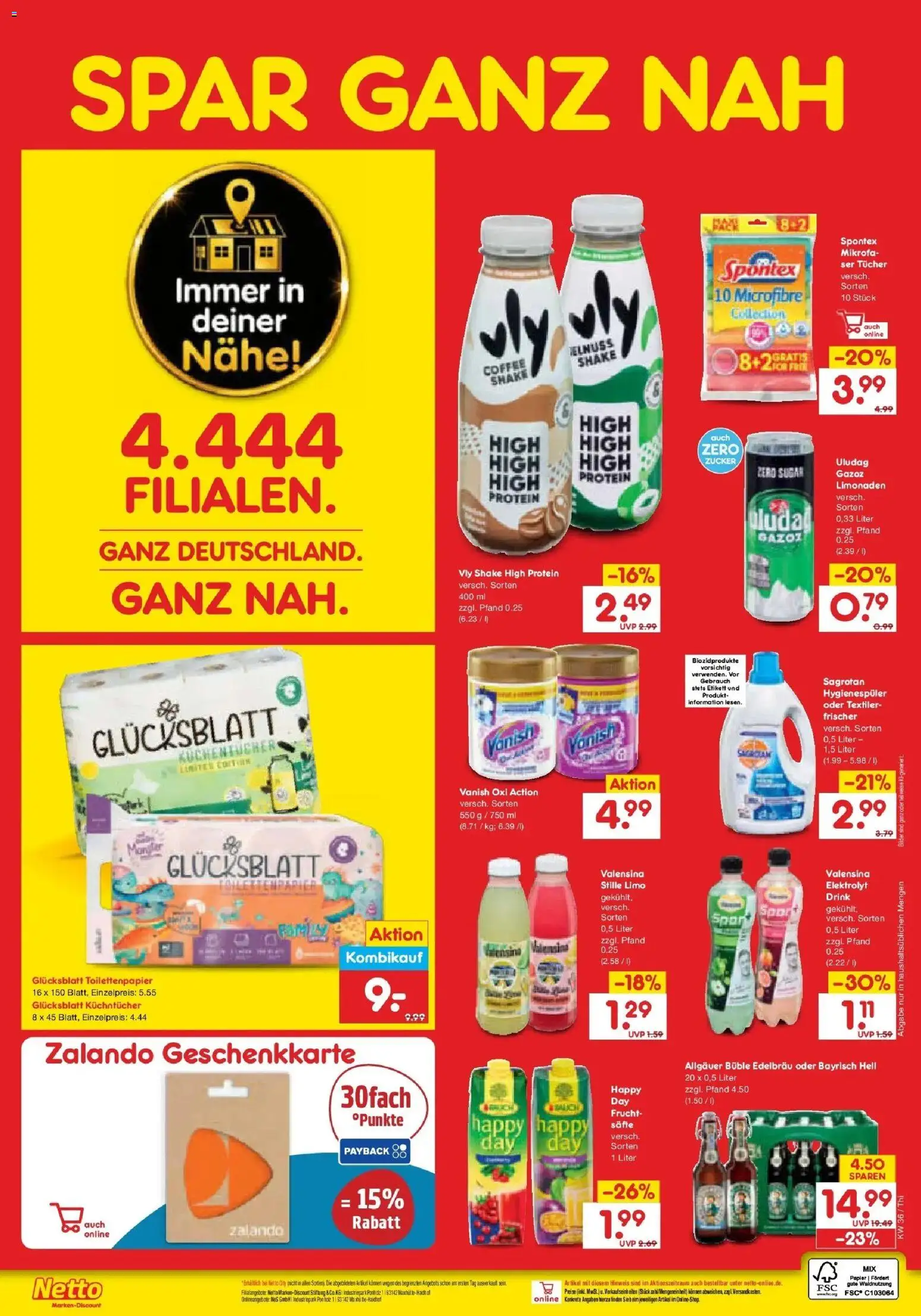Netto Marken-Discount Prospekt Pirna (ab 31.08.2026) » Angebote | Seite: 3 | Produkte: Valensina, Bilder, Zucker, Toilettenpapier