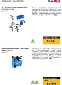Anteprima del volantino Eurobrico Compressori catalogo valido a partire dal 23.07.2025 | Pagina: 7 | Prodotti: Tè, Compressore