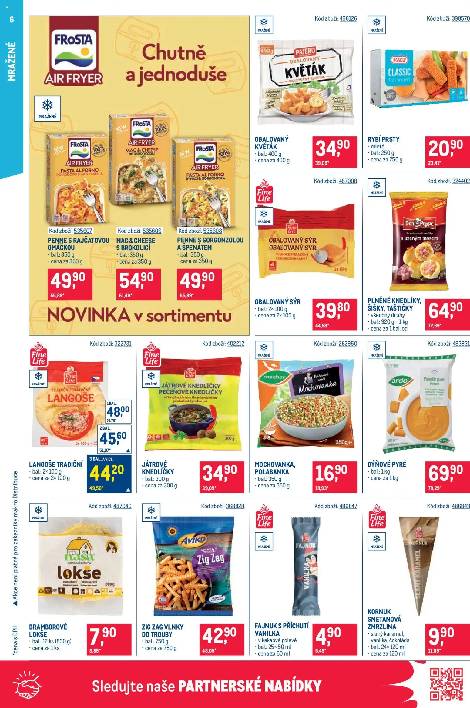 Makro leták - Maloobchod od 07.10.2026 | Strana: 6 | Produkty: Květák, Vanilka, Gorgonzola, Rybí prsty