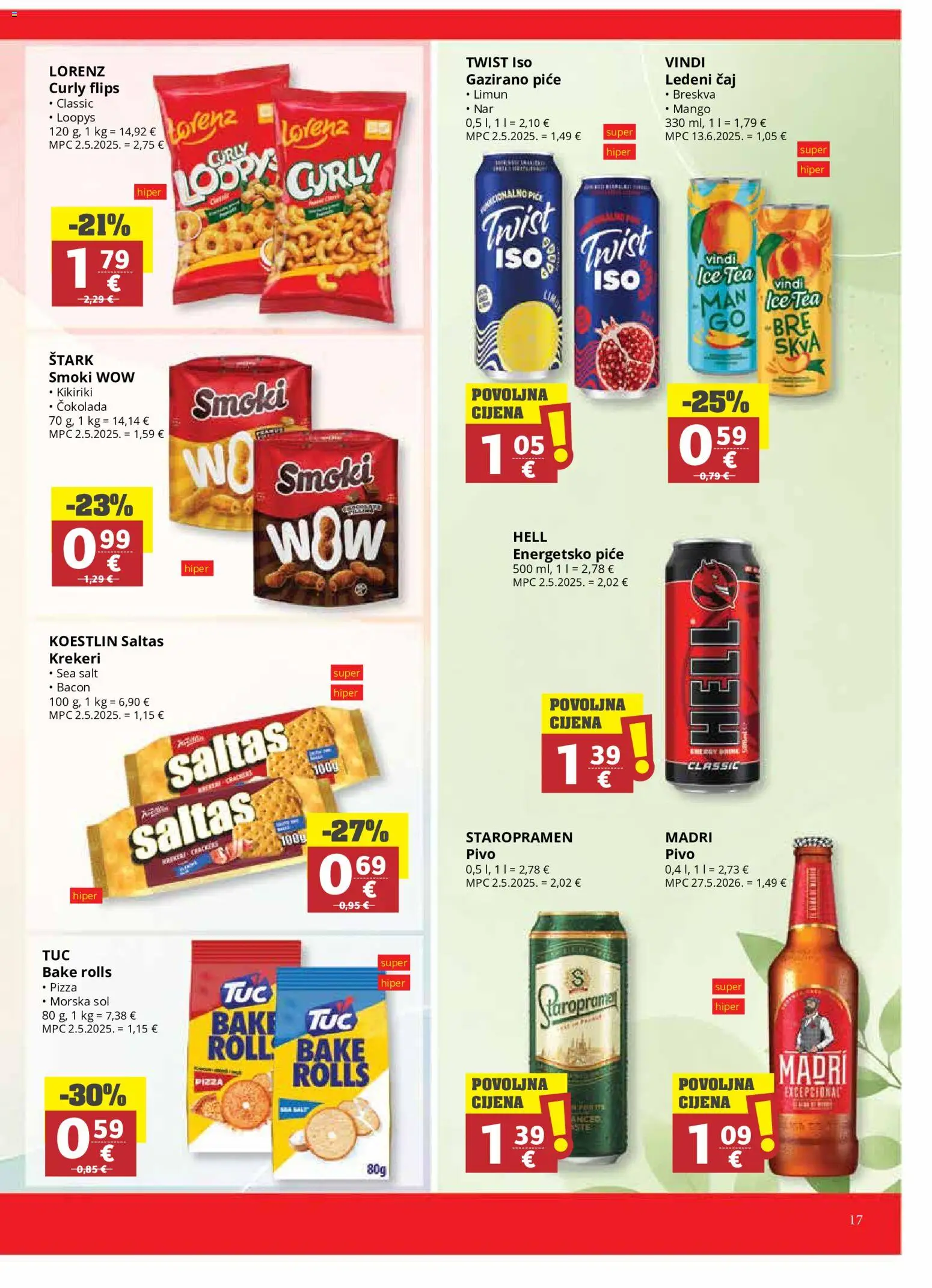 Ribola katalog | vrijedi od 30.09.2026 | Stranica: 17 | Proizvodi: Nar, Pizza, Čaj, Mango
