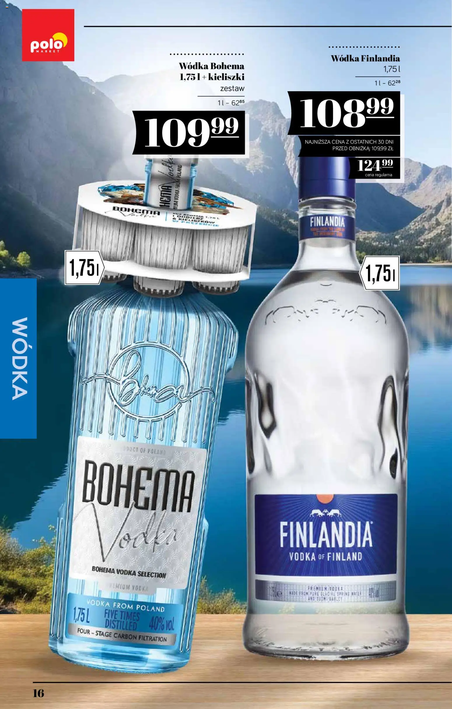 POLOmarket katalog - Alkoholi od 16.07.2026 | Strona: 16 | Produkty: Wódka finlandia, Vodka, Wódka