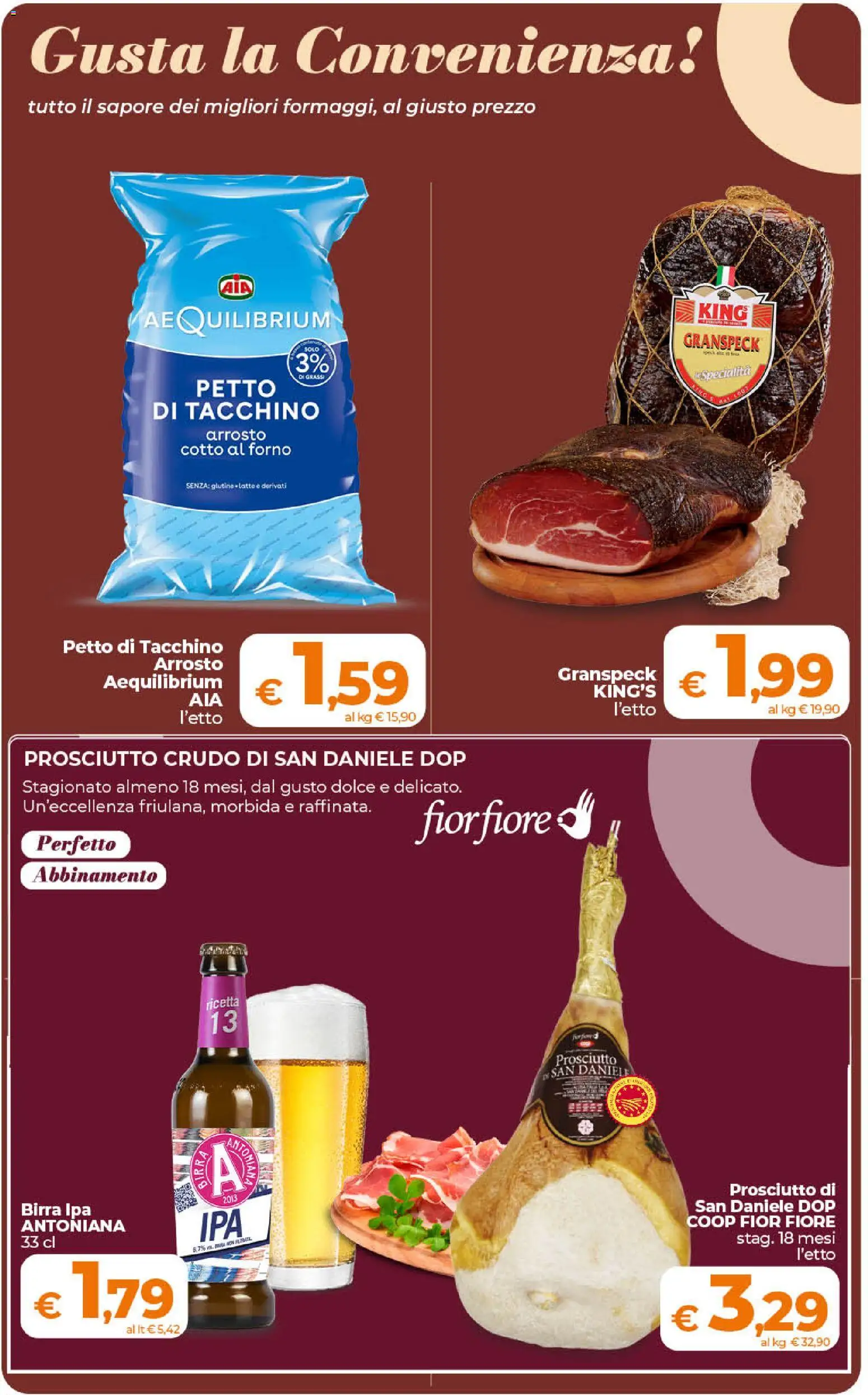 Volantino Ipercoop del 01/09/2026 | Pagina: 19 | Prodotti: Senza glutine, Arrosto, Birra, Forno