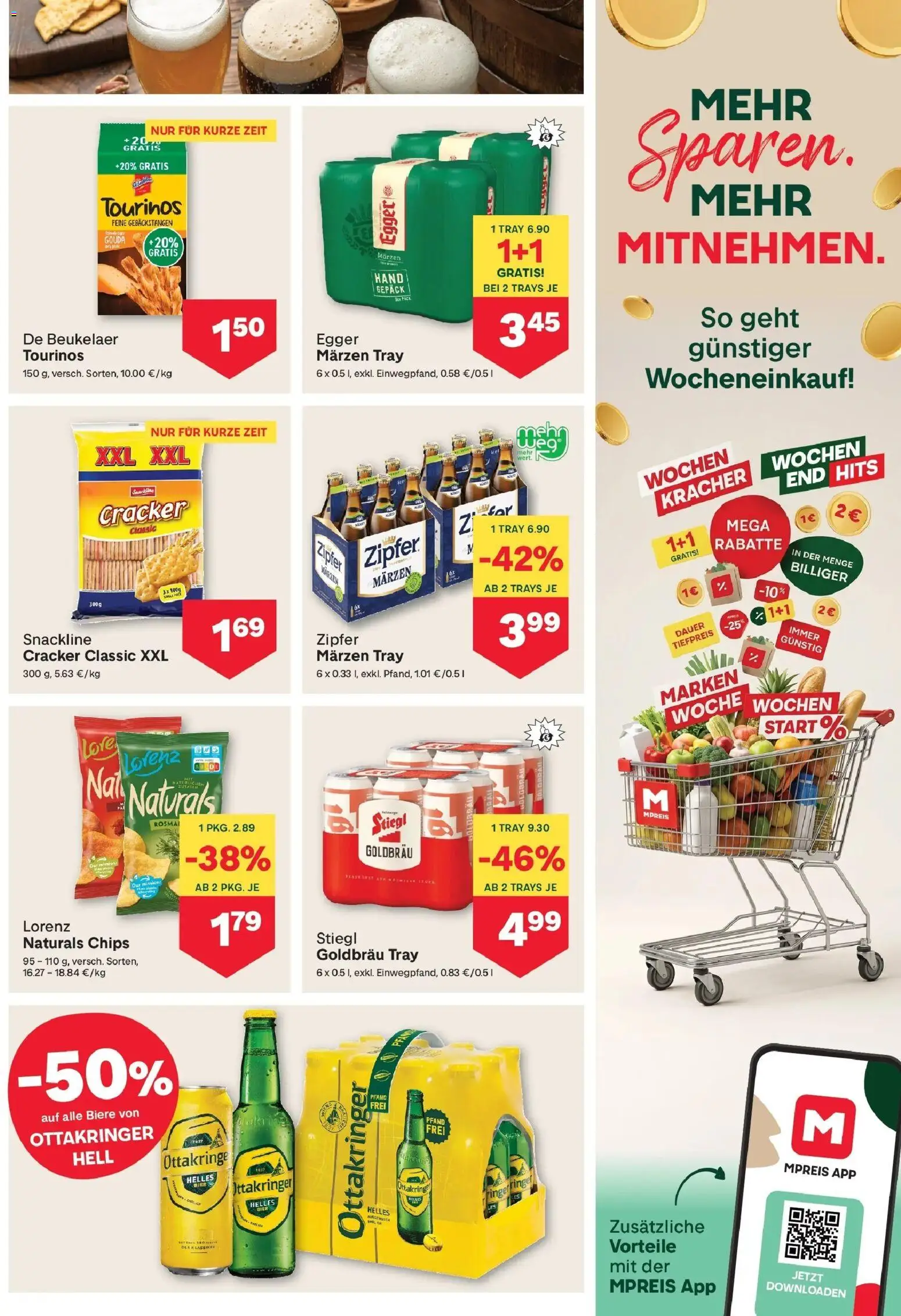 MPREIS Sillian von 24.09.2026 - Aktuelle Angebote | Seite: 9 | Produkte: Chips, Bier, Cracker