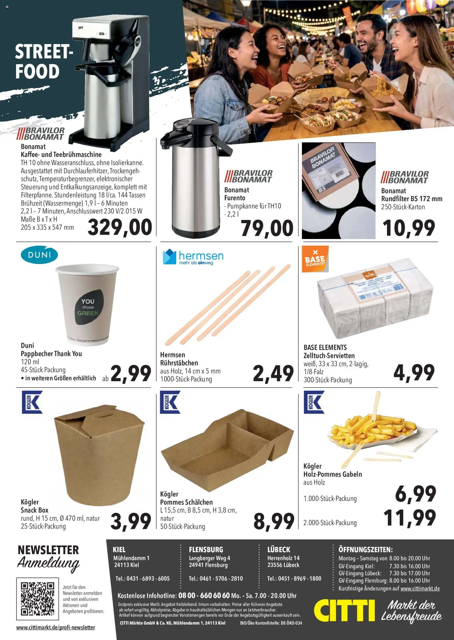CITTI Markt Kioskwerbung – gültig ab 01.07.2026 | Seite: 8 | Produkte: Kaffee, Box, Pommes, Uhr