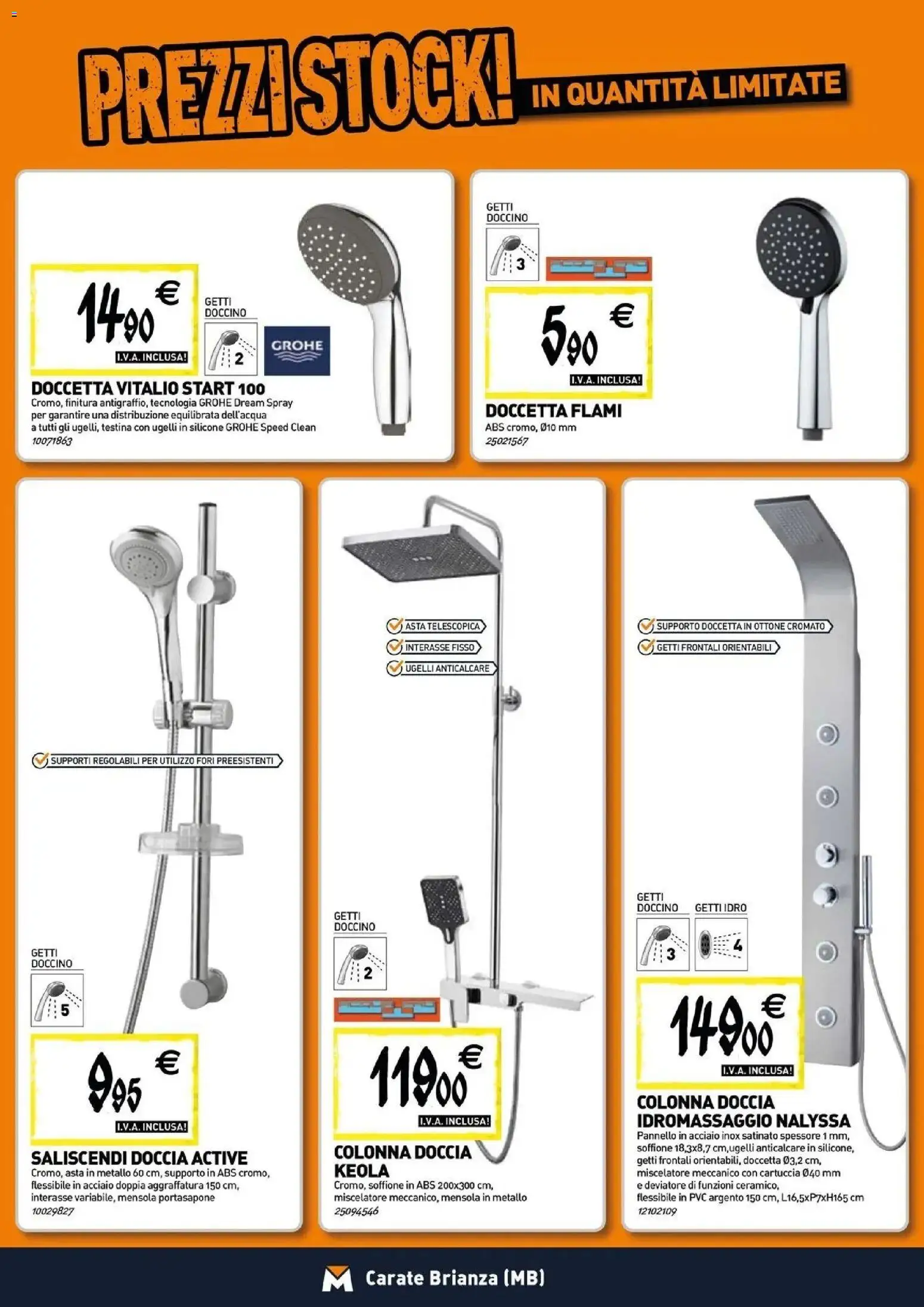 Volantino TECNOMAT del 30/07/2026 | Pagina: 3 | Prodotti: Anticalcare, Miscelatore, Silicone, Doccia