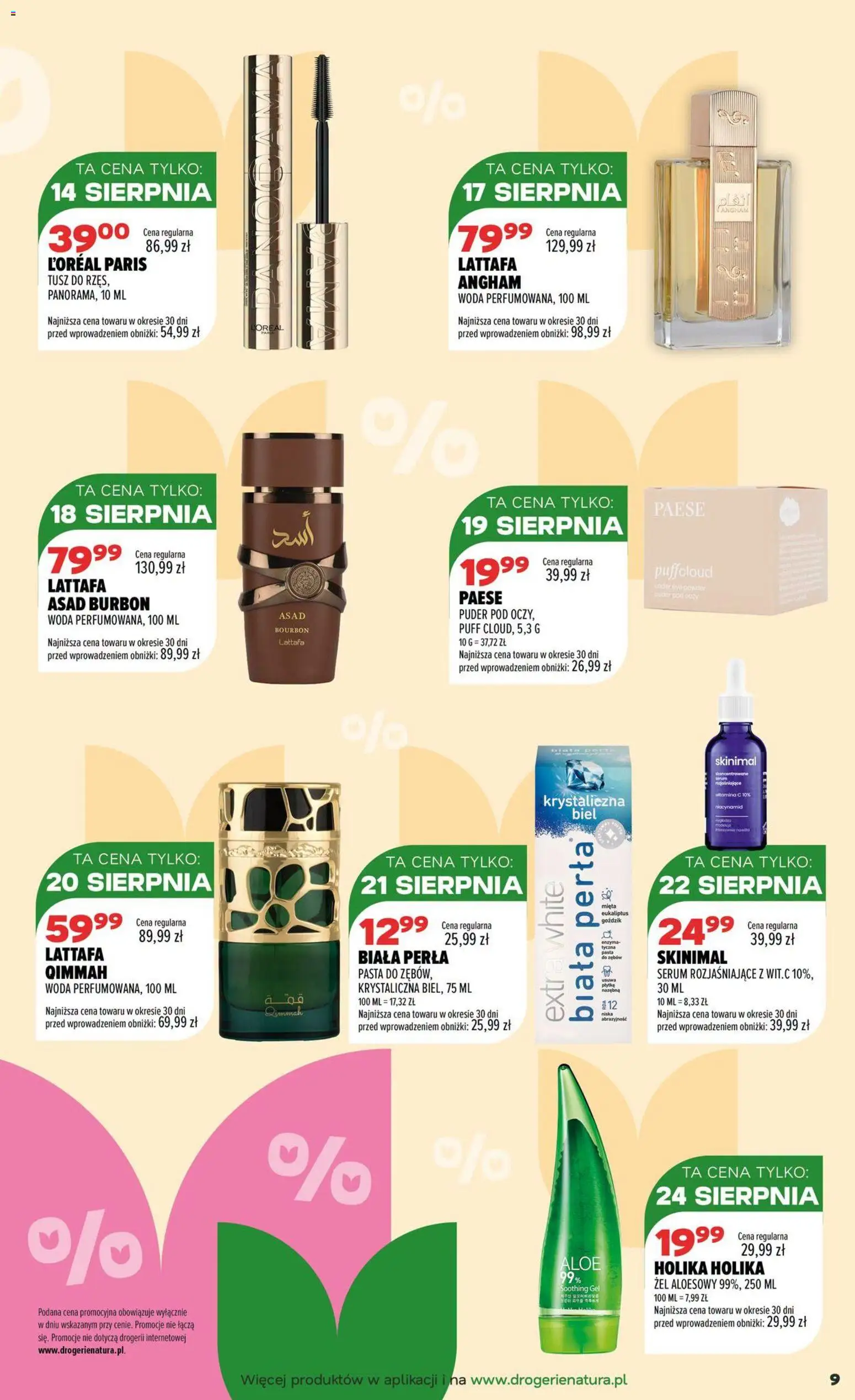 Drogerie Natura gazetka od 06.08.2026 | Strona: 9 | Produkty: Goździk, Mięta, Pasta, Woda