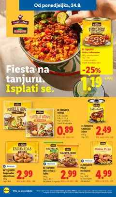 EL TEQUITO Pileći medaljoni, Chicken strips - Pregled kataloga iz trgovine Lidl, vrijedi od 24.08.2026 | Stranica: 10