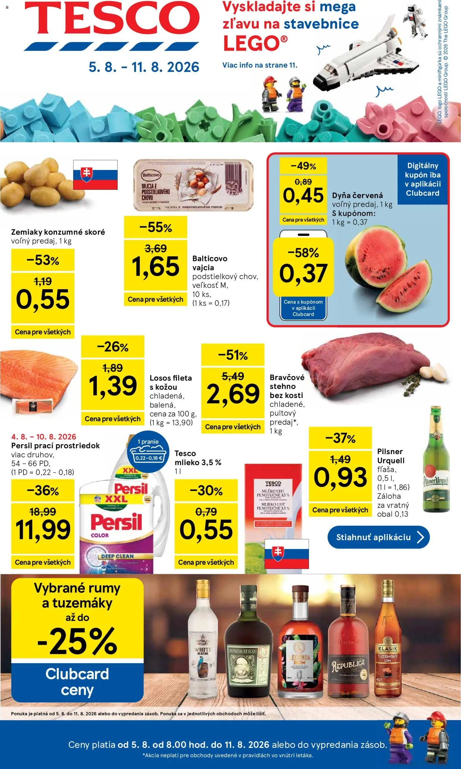 Nové Tesco akcie – leták je platný od 05.08.2026 | Strana: 1