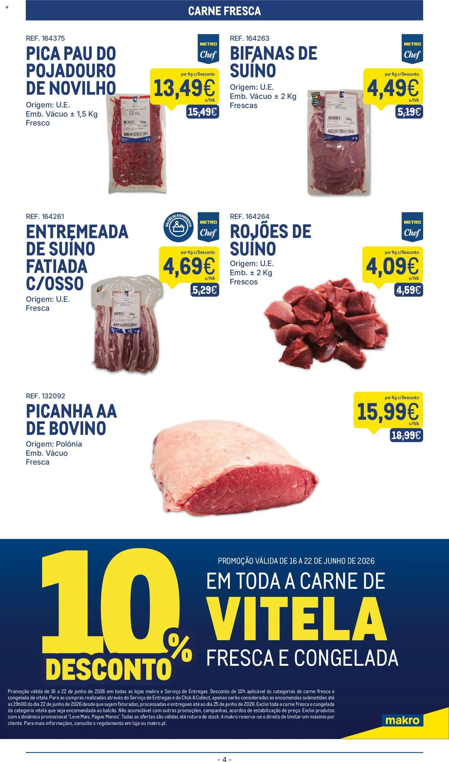 Makro folheto │ válido de 16.06.2026 | Página: 4 | Produtos: Vitela, Carne