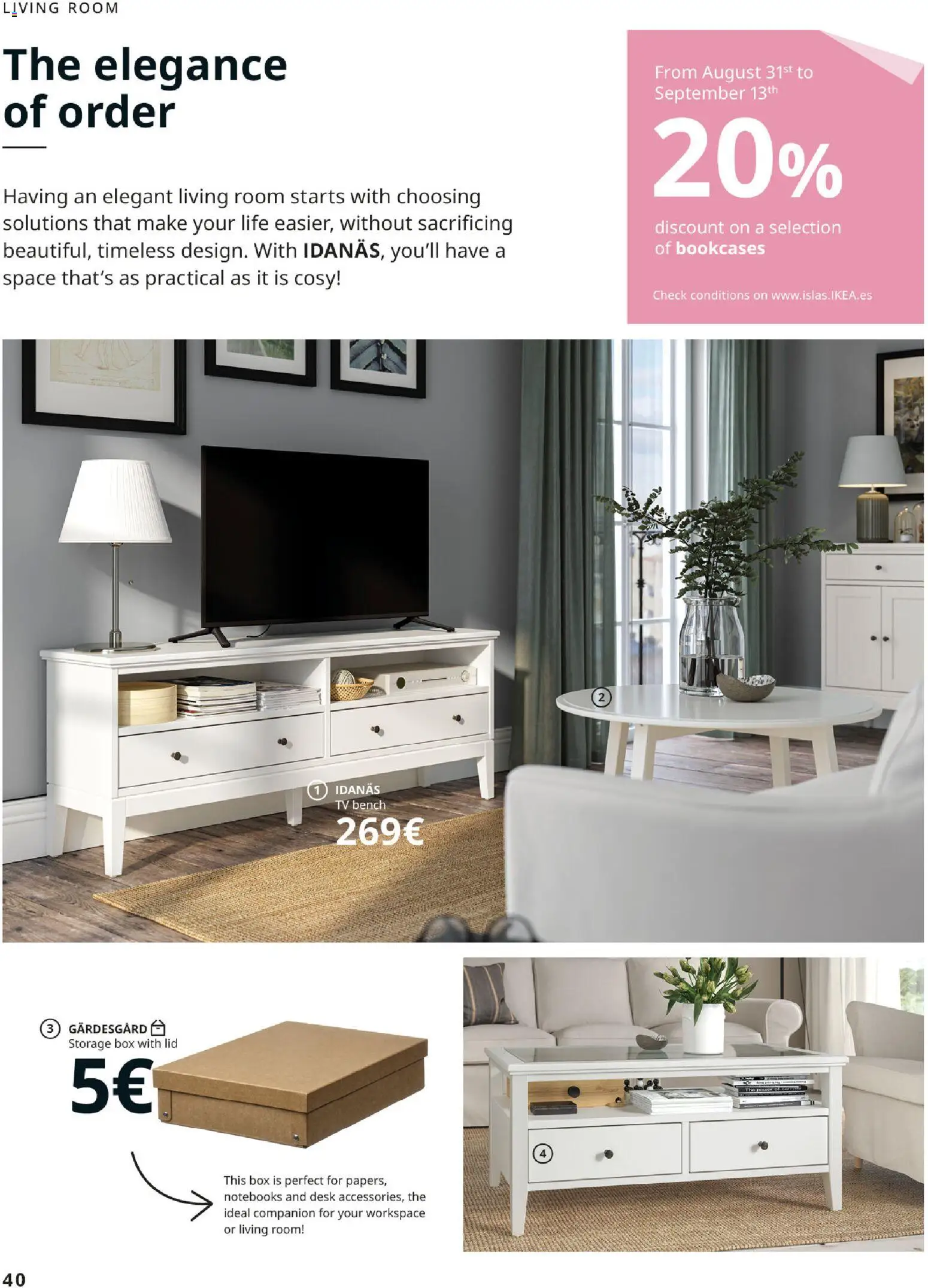 IKEA - Haz espacio para lo que más quieres Versión Inglés │ válido desde el 30/09/2026 | Página: 40