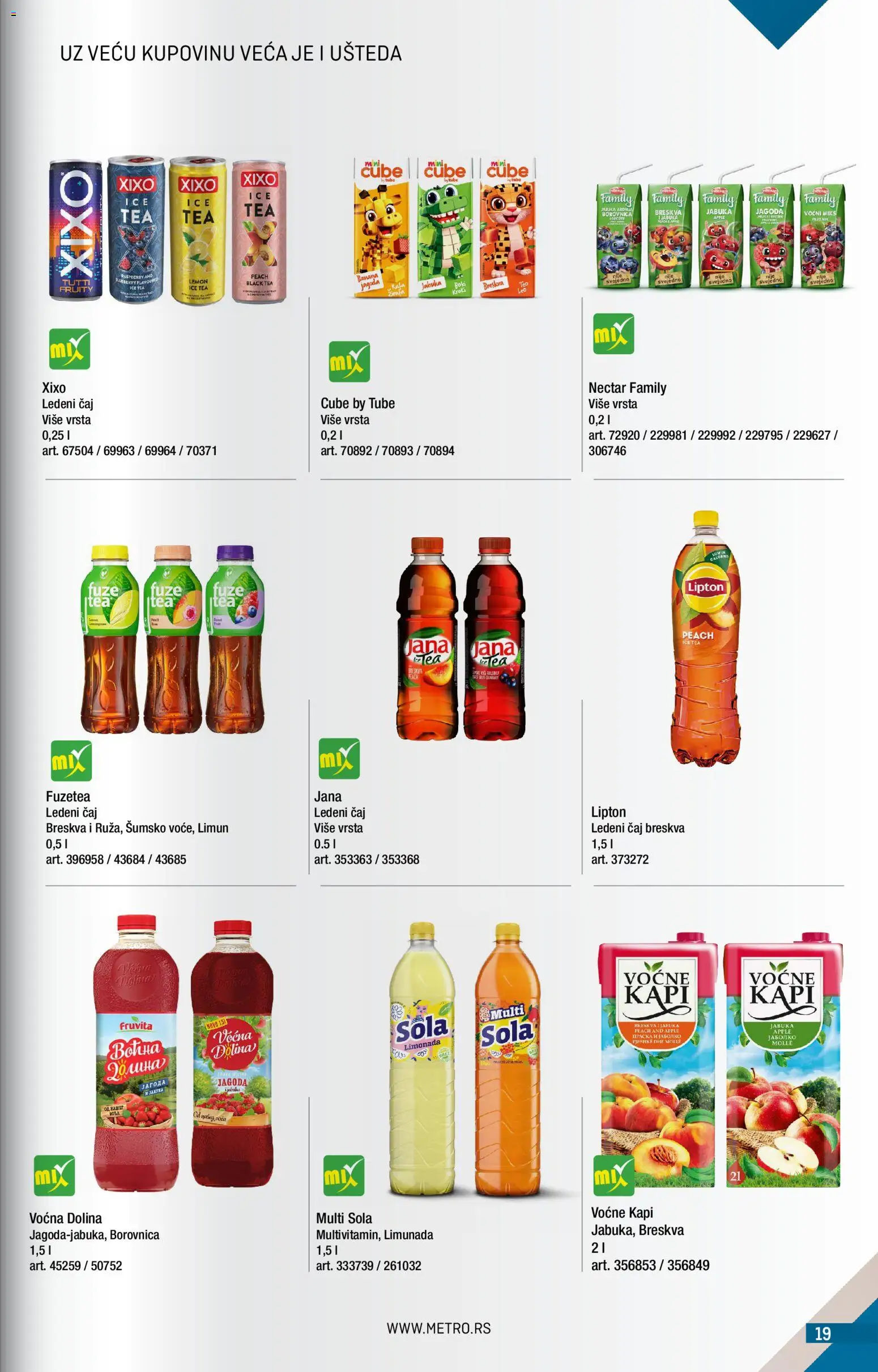 Metro katalog - važi od 01.08.2026 | Strana: 19 | Proizvode: Banana, Jagoda, Fruvita, Breskva