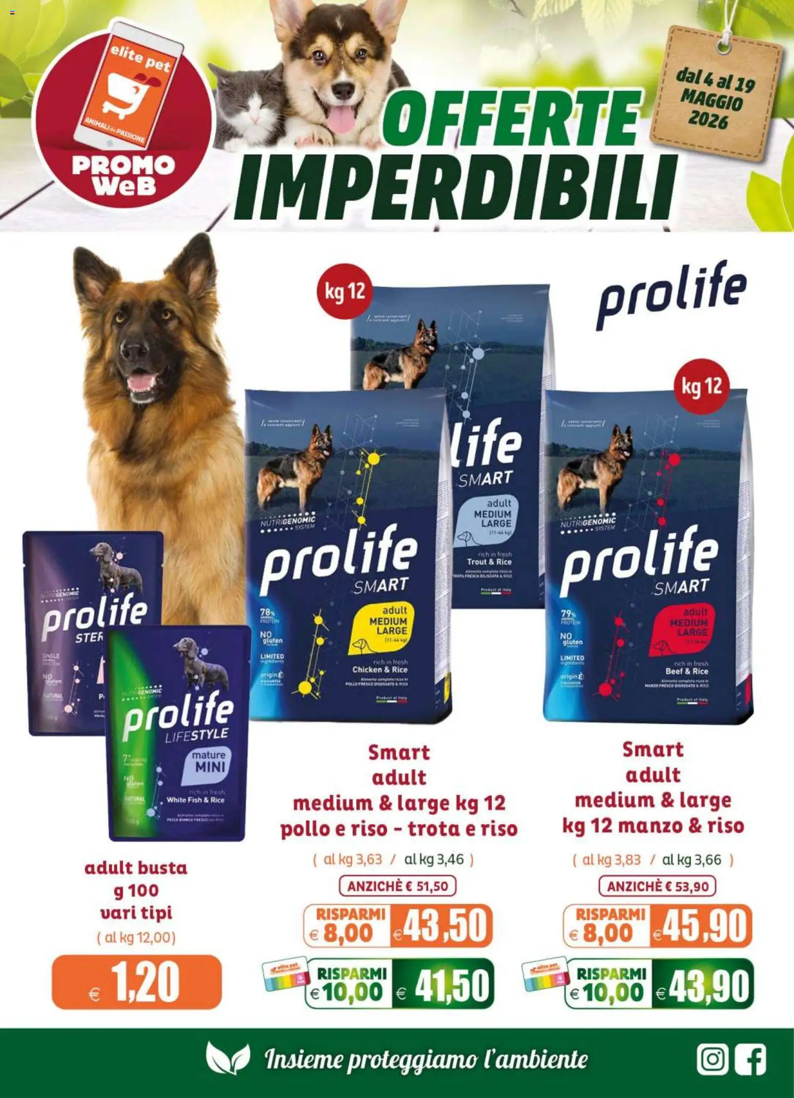 Volantino Elite Supermercati del 04.05.2026 | Pagina: 2 | Prodotti: Pollo, Riso, Manzo, Trota