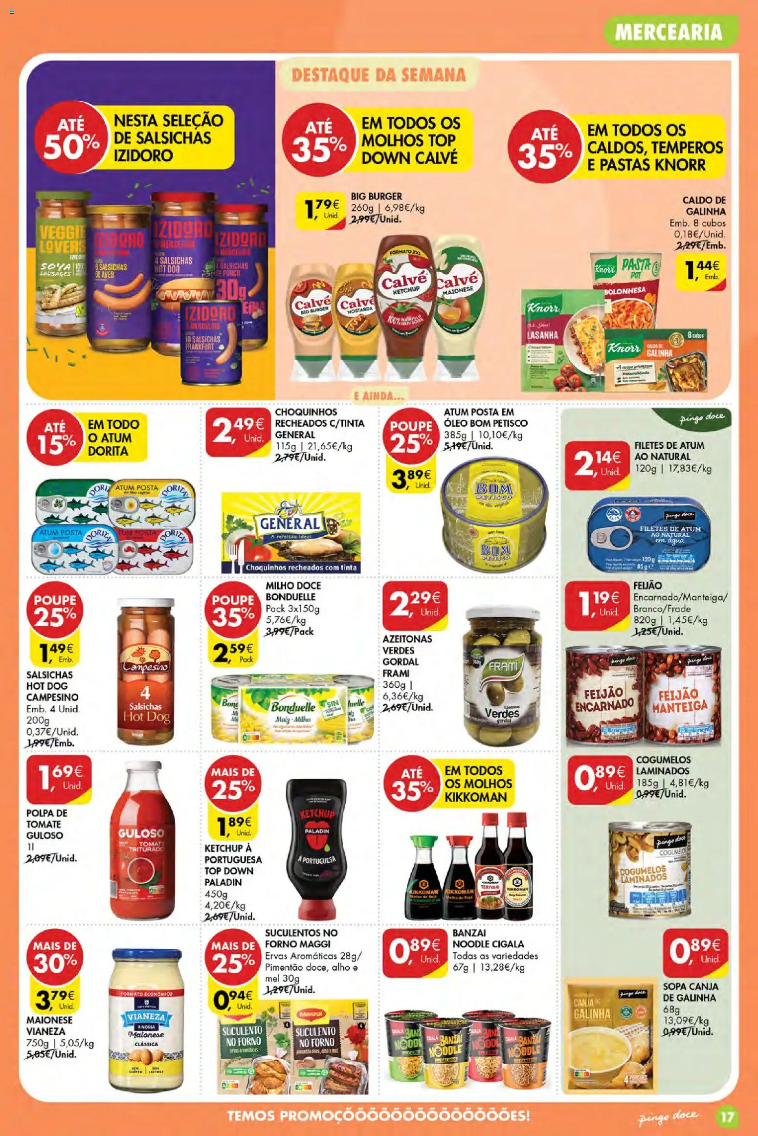 Pingo Doce folheto Poupe Esta Semana Açores │ válido de 01/10/2026 | Página: 17 | Produtos: Boné, Atum, Forno, Milho