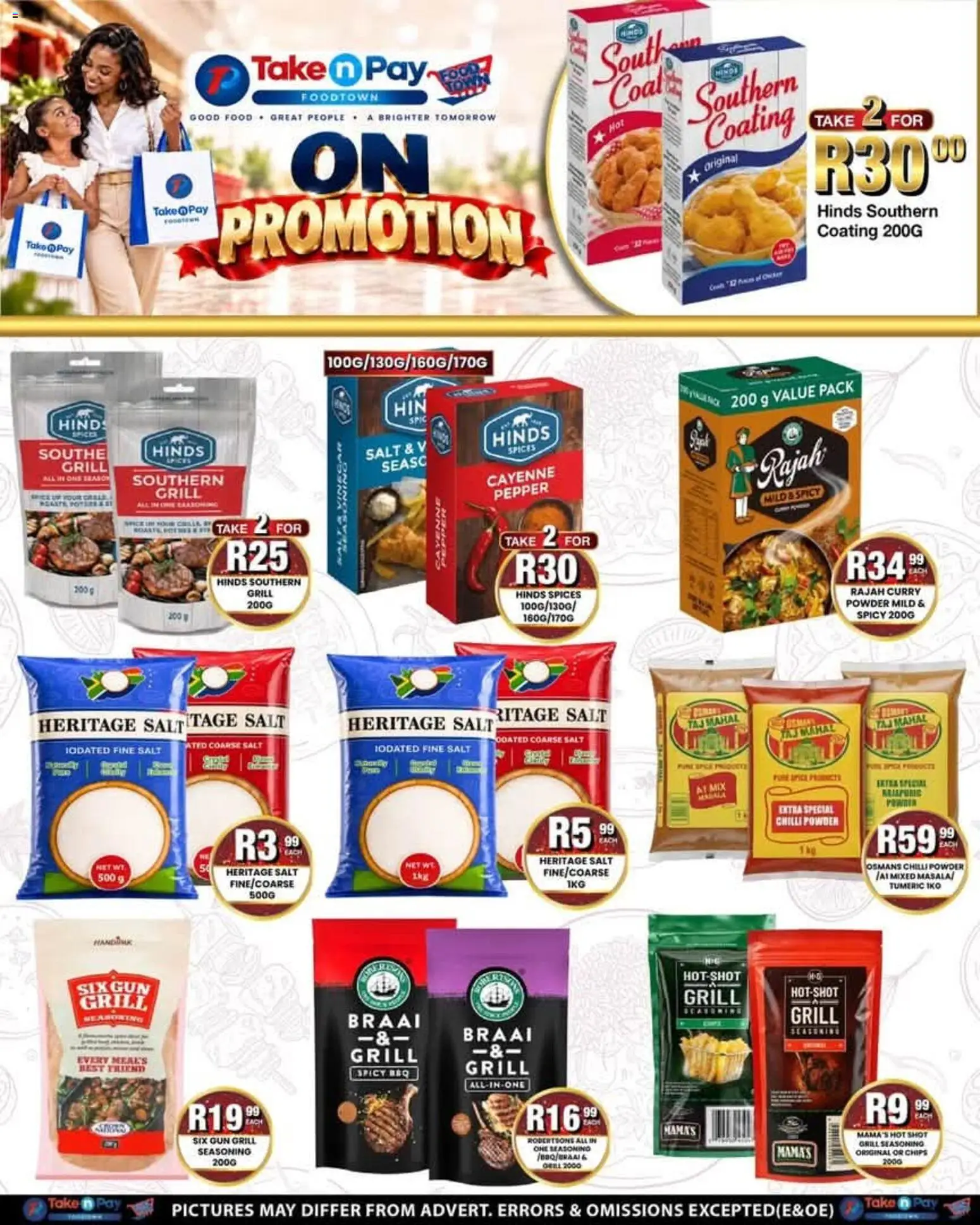 New Take n Pay catalogue – valid from 19/10/2026 | Page: 5 | Products: Grill, Chips, Seasoning, Pepper