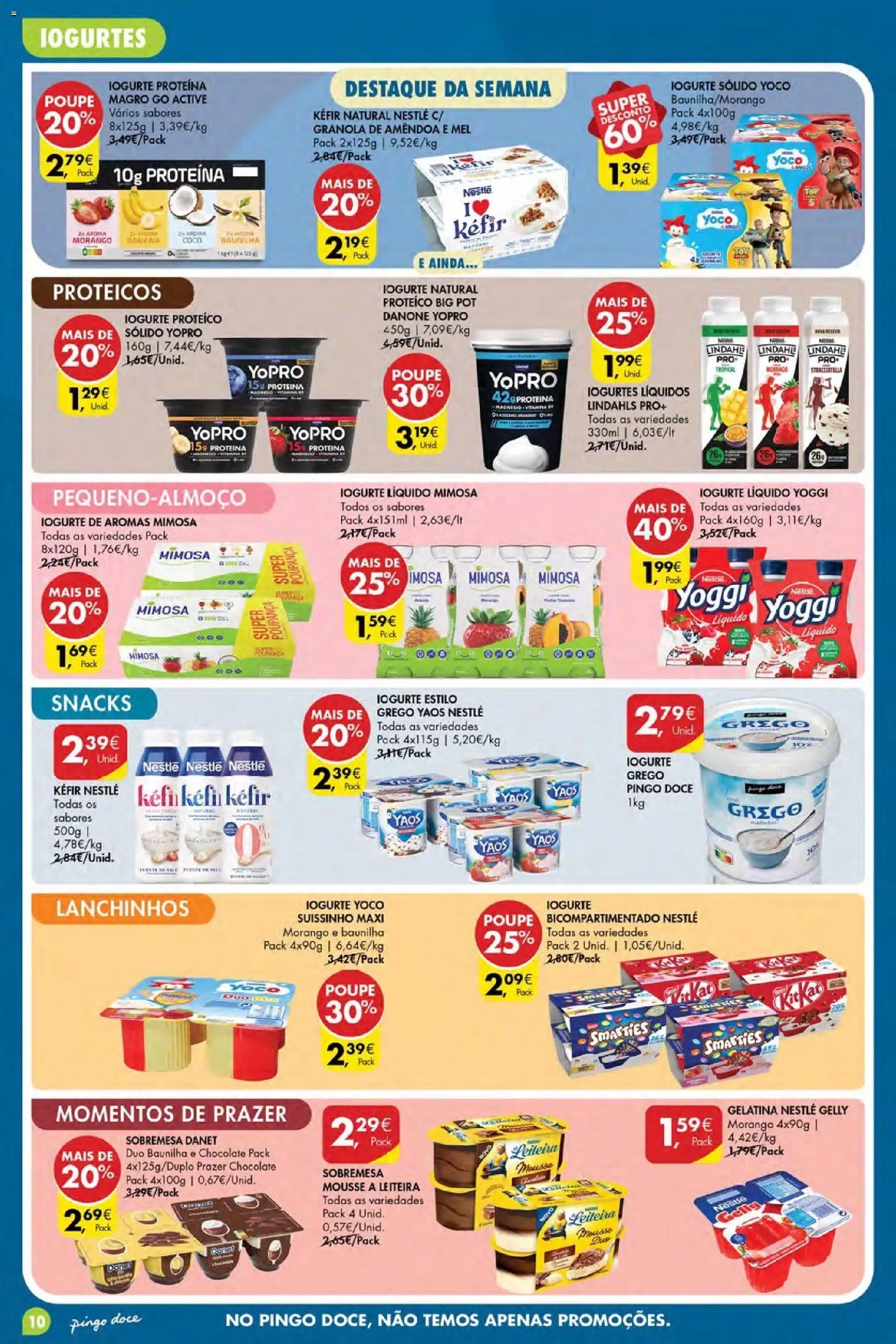 Pingo Doce folheto Poupe Esta Semana Açores │ válido de 22/10/2026 | Página: 10 | Produtos: Kefir, Nestlé, Chocolate, Mel